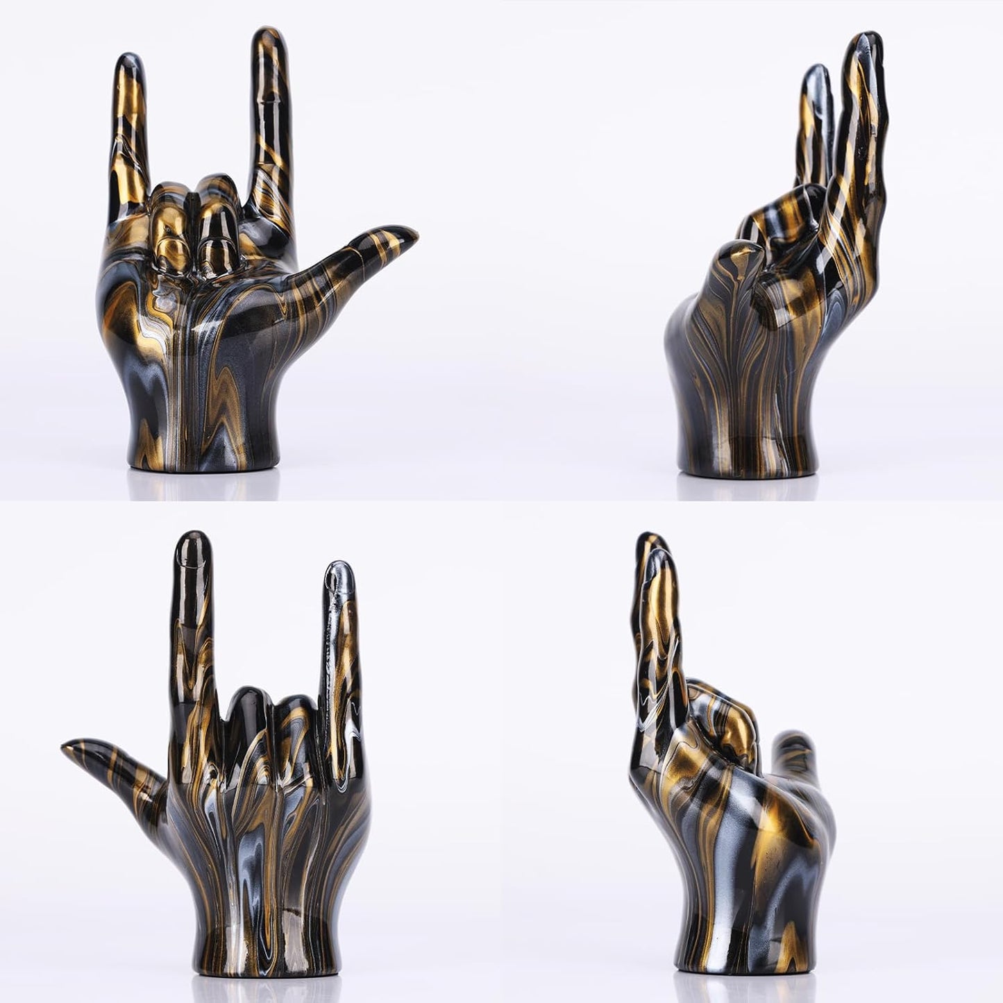 Dluxe Ave. Resin Sculpture/ Black Red