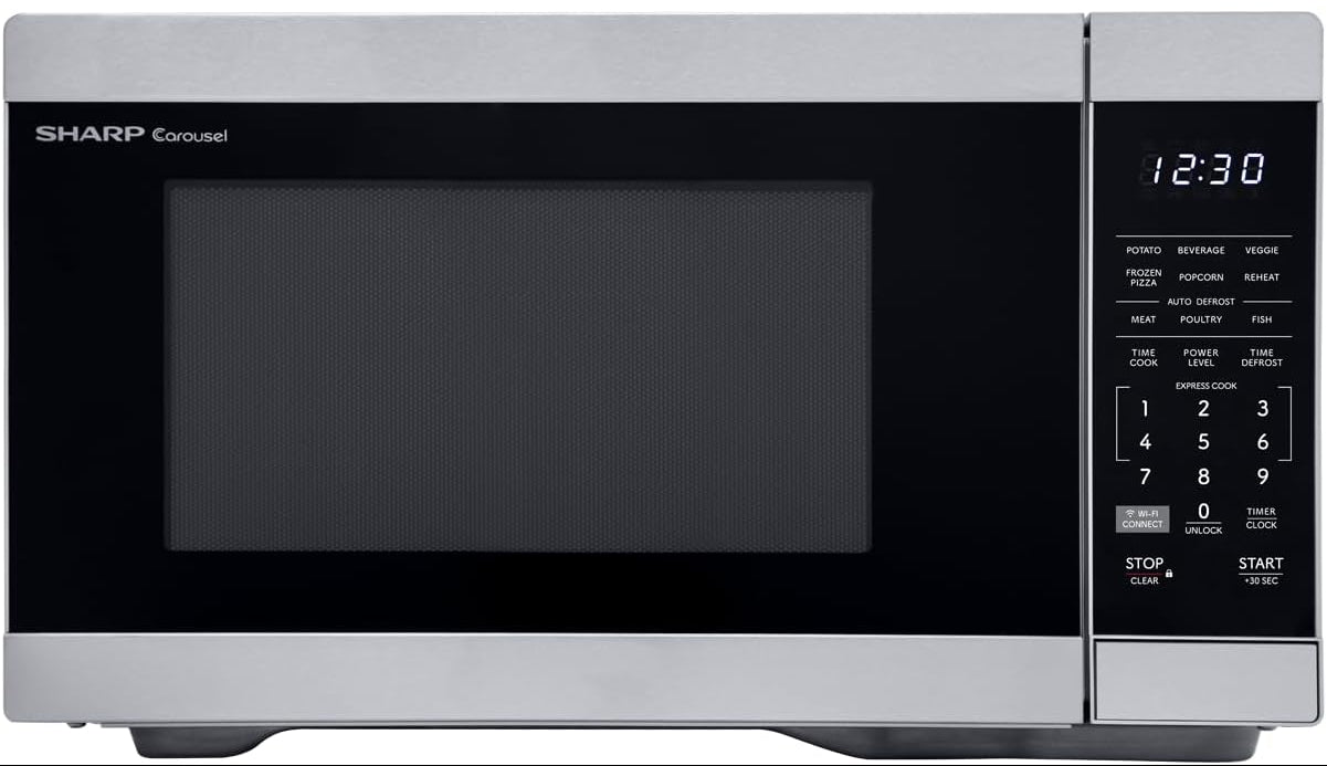 Dluxe Ave. Countertop Microwave 1.1 CuFt Stainless Steel