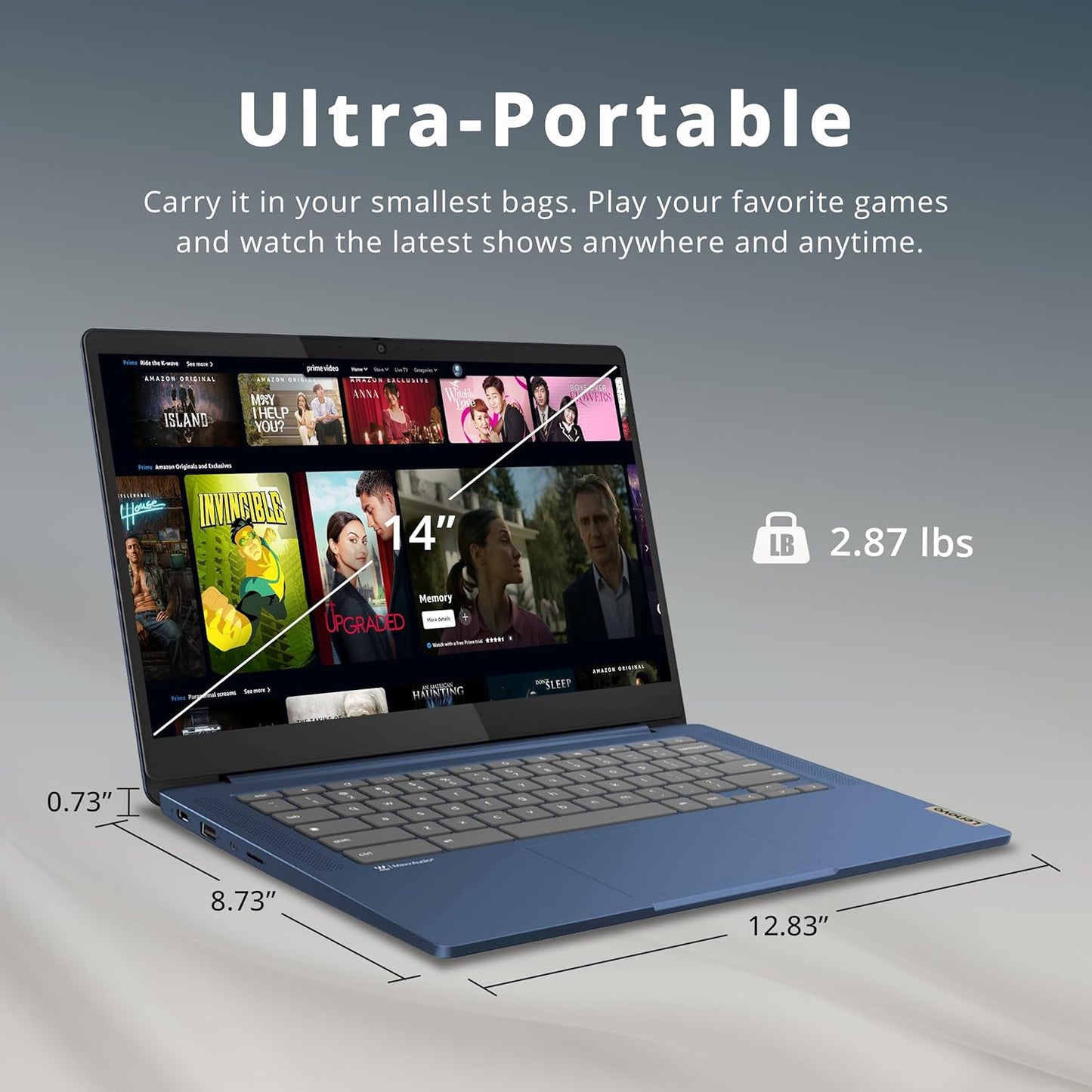 Dluxe Ave. Lenovo IdeaPad Slim 3 Chromebook 14″ FHD IPS Touchscreen Laptop MediaTek Kompanio 520 Processor 4GB RAM 64GB