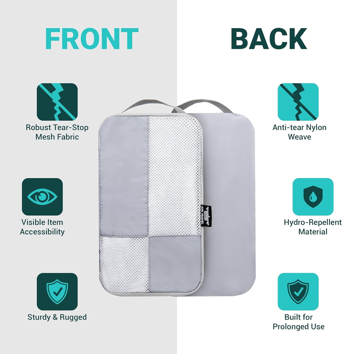 Dluxe.Ave. Compression Travel Organizer 6 Set / GREY