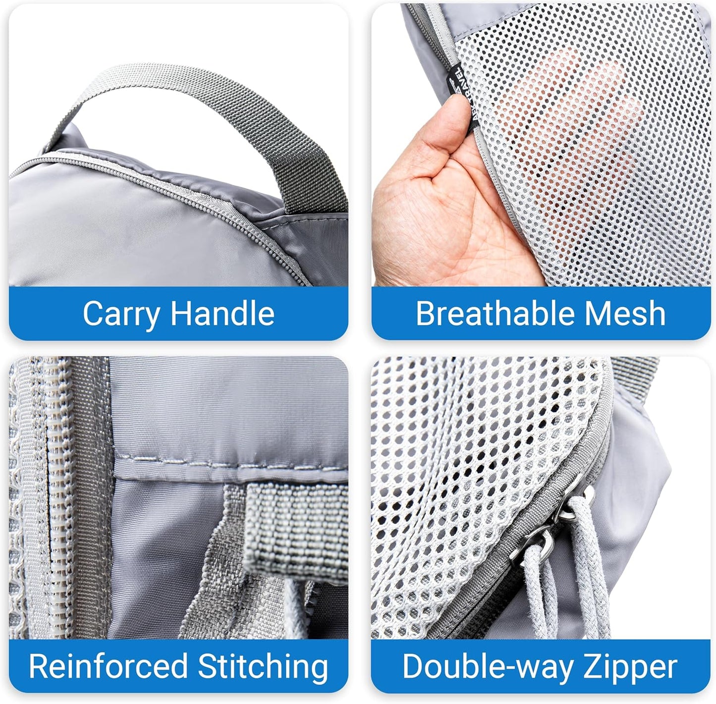 Dluxe.Ave. Compression Travel Organizer 6 Set / GREY