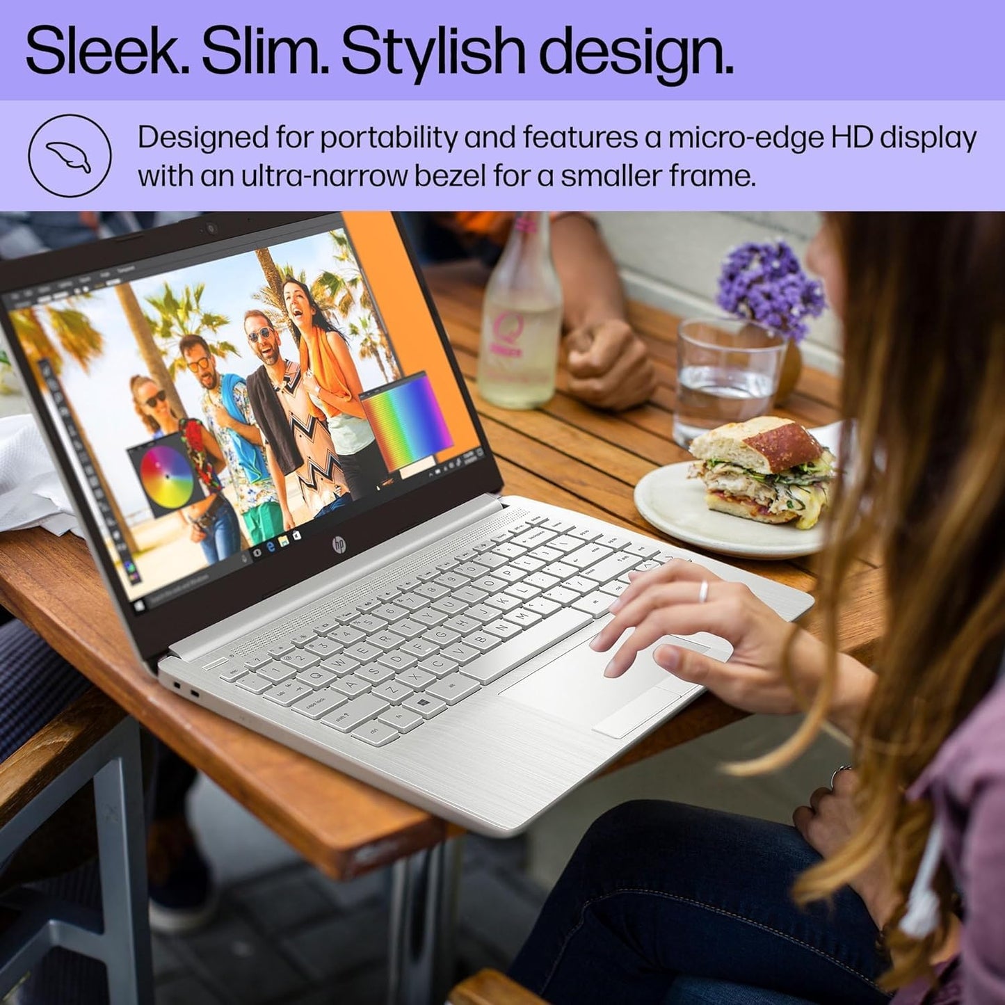Dluxe Ave. HP Stream 14 Inch Laptop Ultra Thin and Light Laptop Intel Celeron N4120 16GB RAM 320B Storage (64GB eMMC+256GB 1-Year Office 365