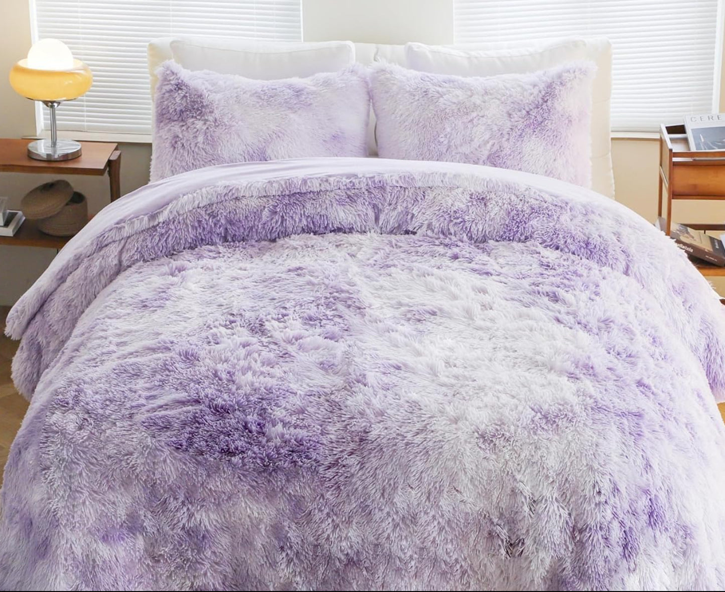 Dluxe Ave. ( TWIN ) 2 Pcs Comforter and Bedding Set,  Purple