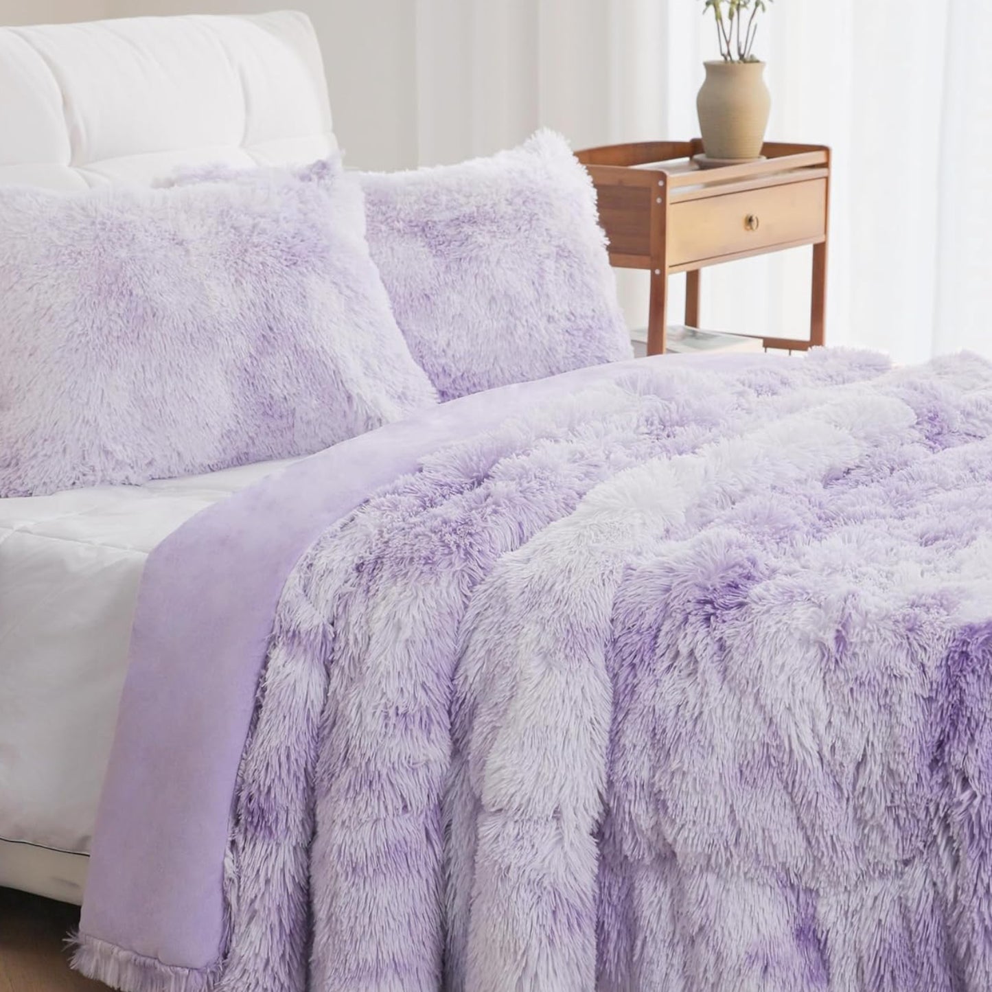 Dluxe Ave. ( TWIN ) 2 Pcs Comforter and Bedding Set,  Purple