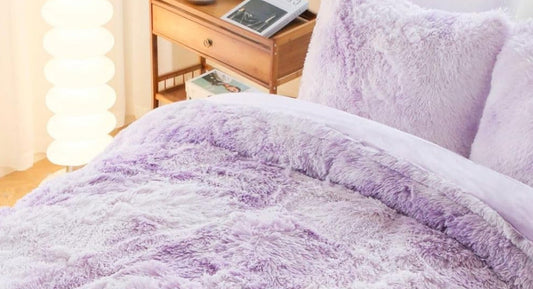 Dluxe Ave. ( TWIN ) 2 Pcs Comforter and Bedding Set,  Purple