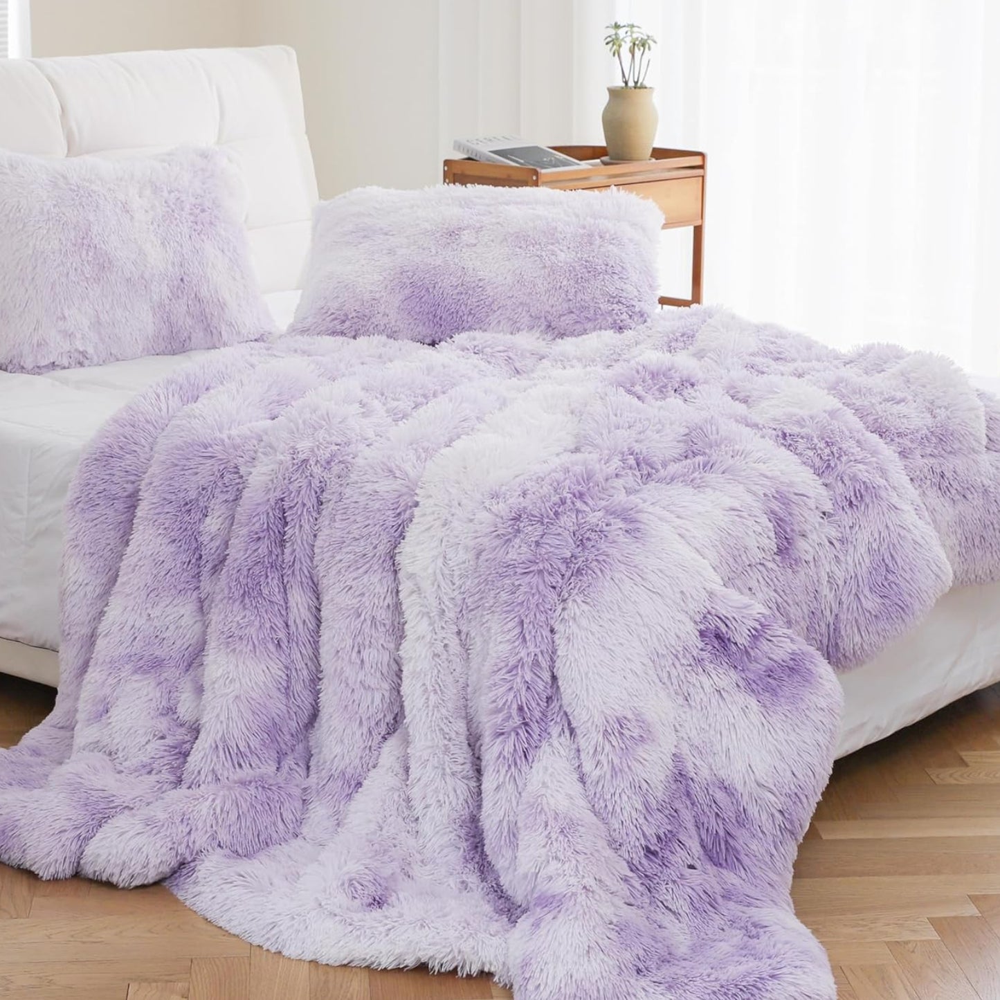 Dluxe Ave. ( TWIN ) 2 Pcs Comforter and Bedding Set,  Purple
