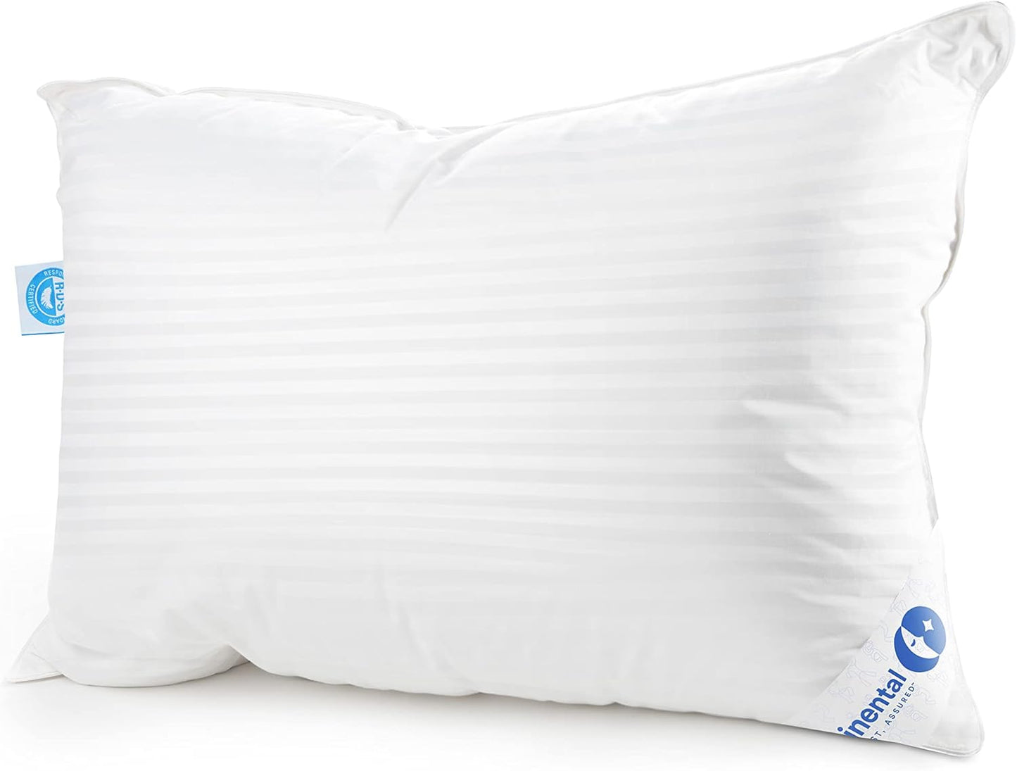 Dluxe Ave. ( KING ) Continental Bedding Luxury Down Pillow, Set of 1, { FIRM } 700 FP