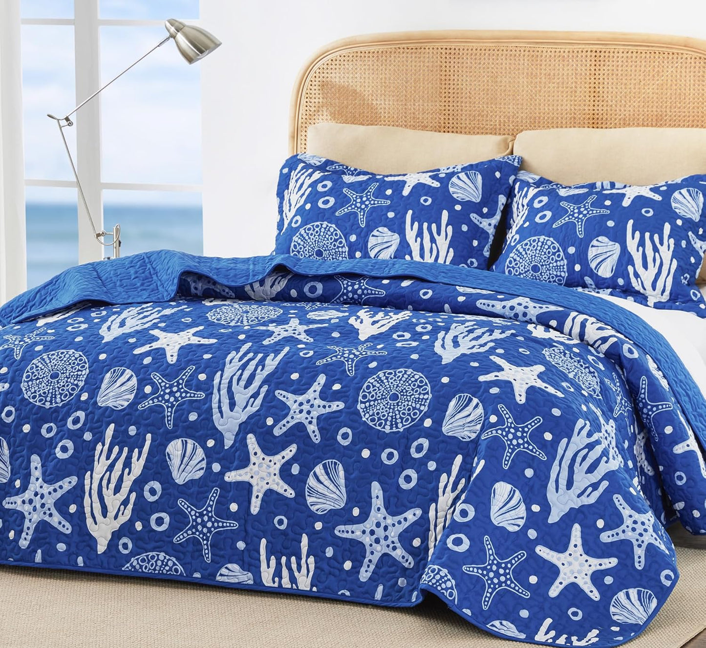 Dluxe Ave. ( KING ) 3 Pcs Quilt and Bedding Set, for All Season
