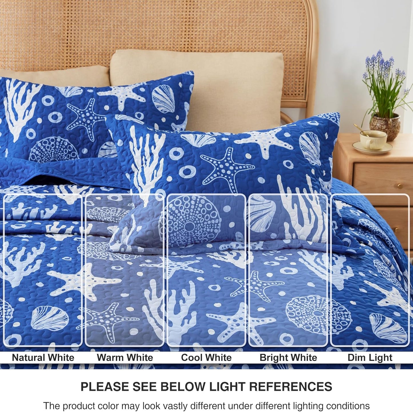Dluxe Ave. ( KING ) 3 Pcs Quilt and Bedding Set, for All Season