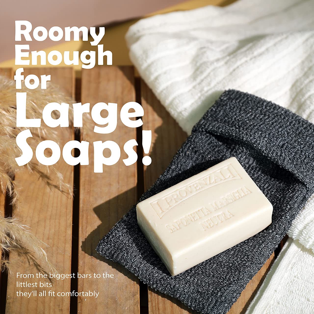 Dluxe Ave. myHomeBody Soap Pocket Exfoliating Soap Saver Pouch Body Scrubber Sponge 6 Soap Lifting Pads
