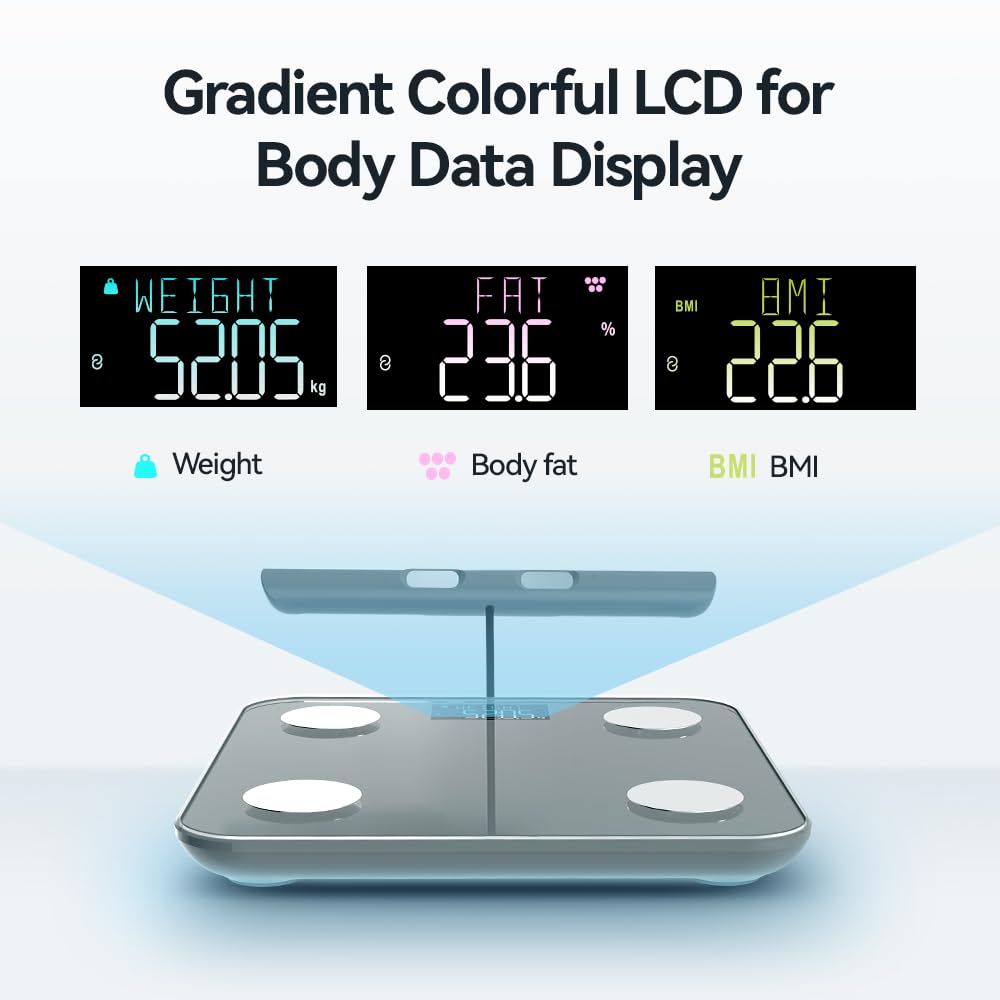 Dluxe Ave. ZZR SEVEN Scale for Body Weight Weight Scale Bathroom Scale Body Fat