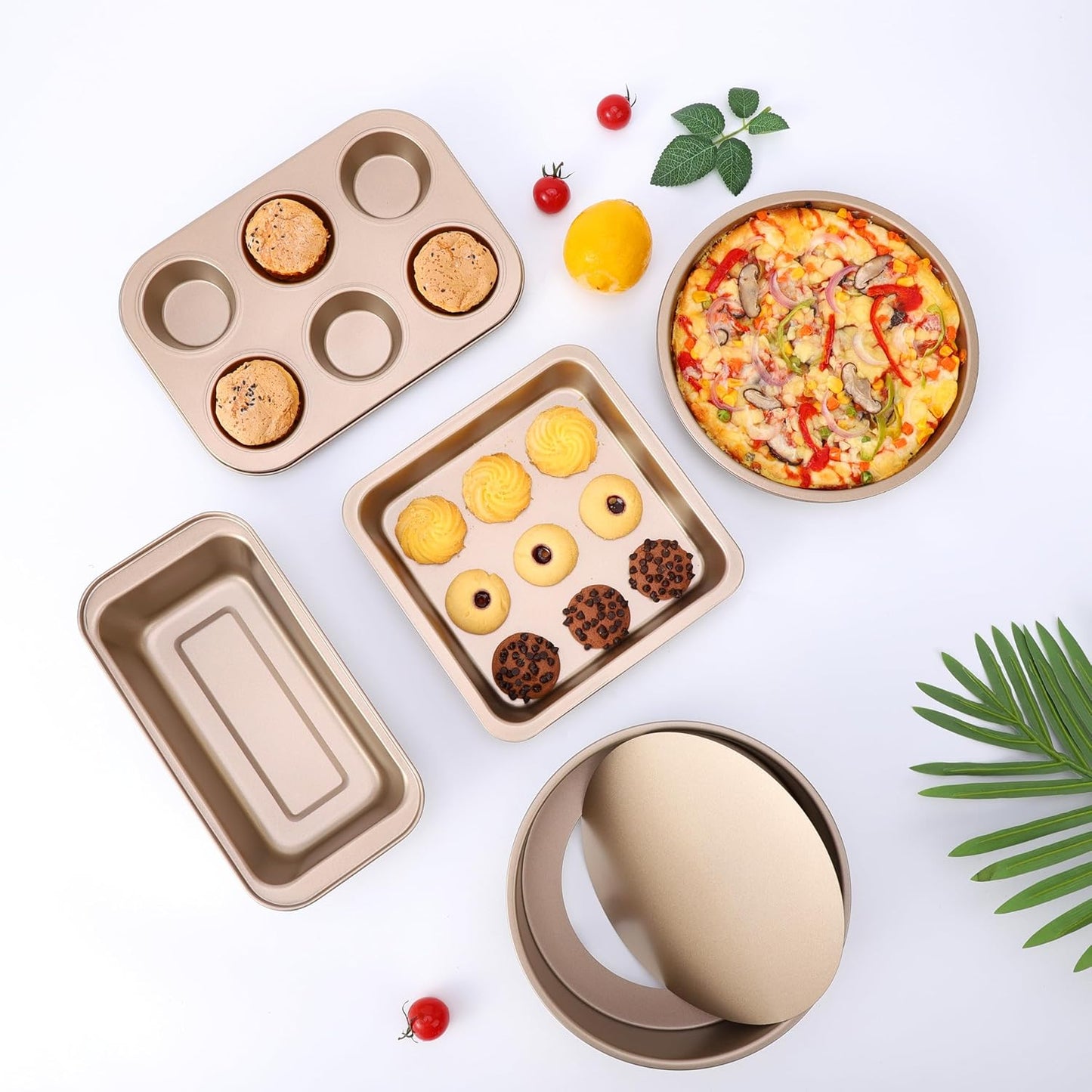 Dluxe Ave.5-Piece Nonstick Bakeware Set, with Muffin Pan