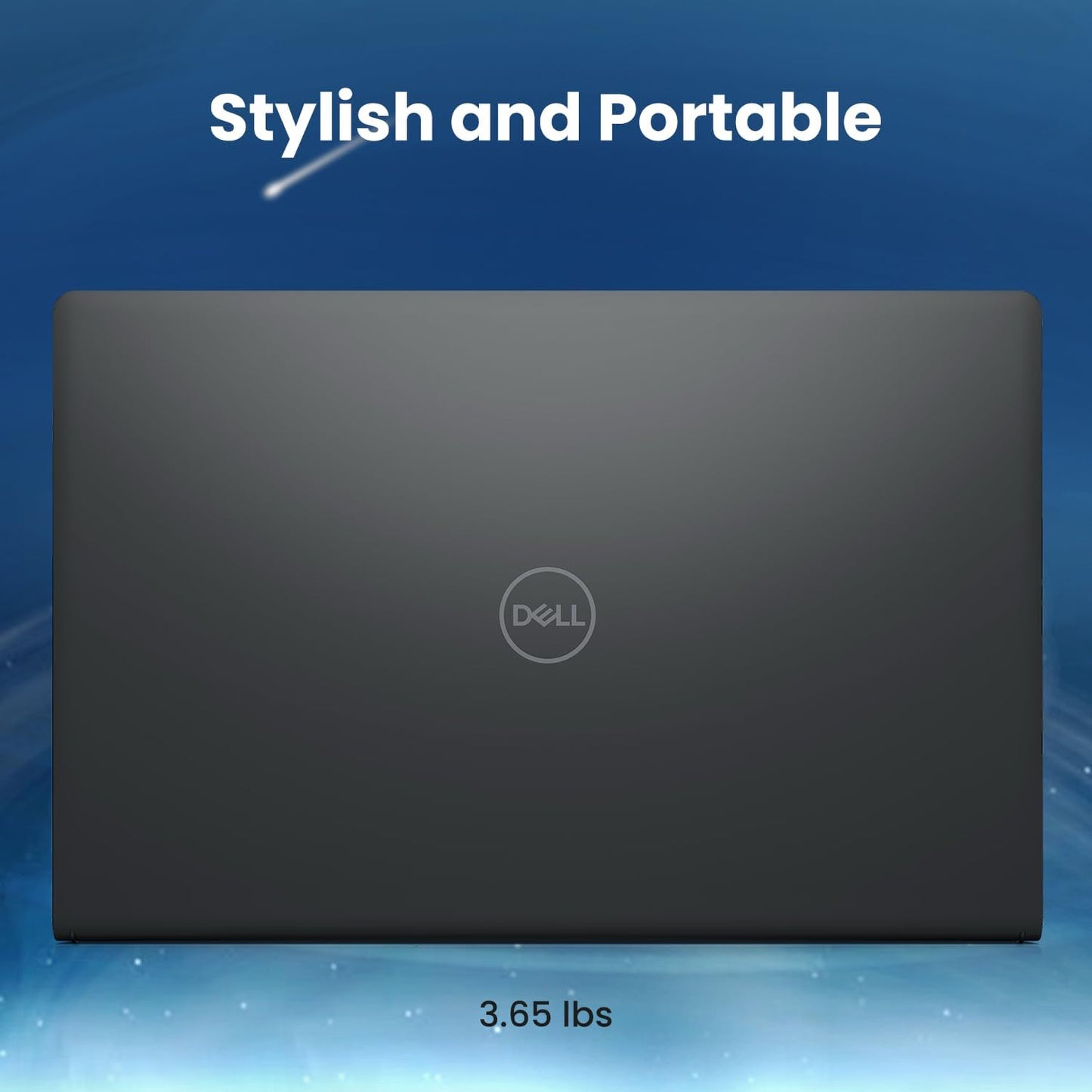 Dluxe Ave. DELL Inspiron 3000 Series 3520 Laptop 15.6" FHD Display Intel Core i3-1215U 8GB RAM 256GB PCIe SSD SD Card Reader Webcam HDMI Wi-Fi 6 Windows 11 Home Black