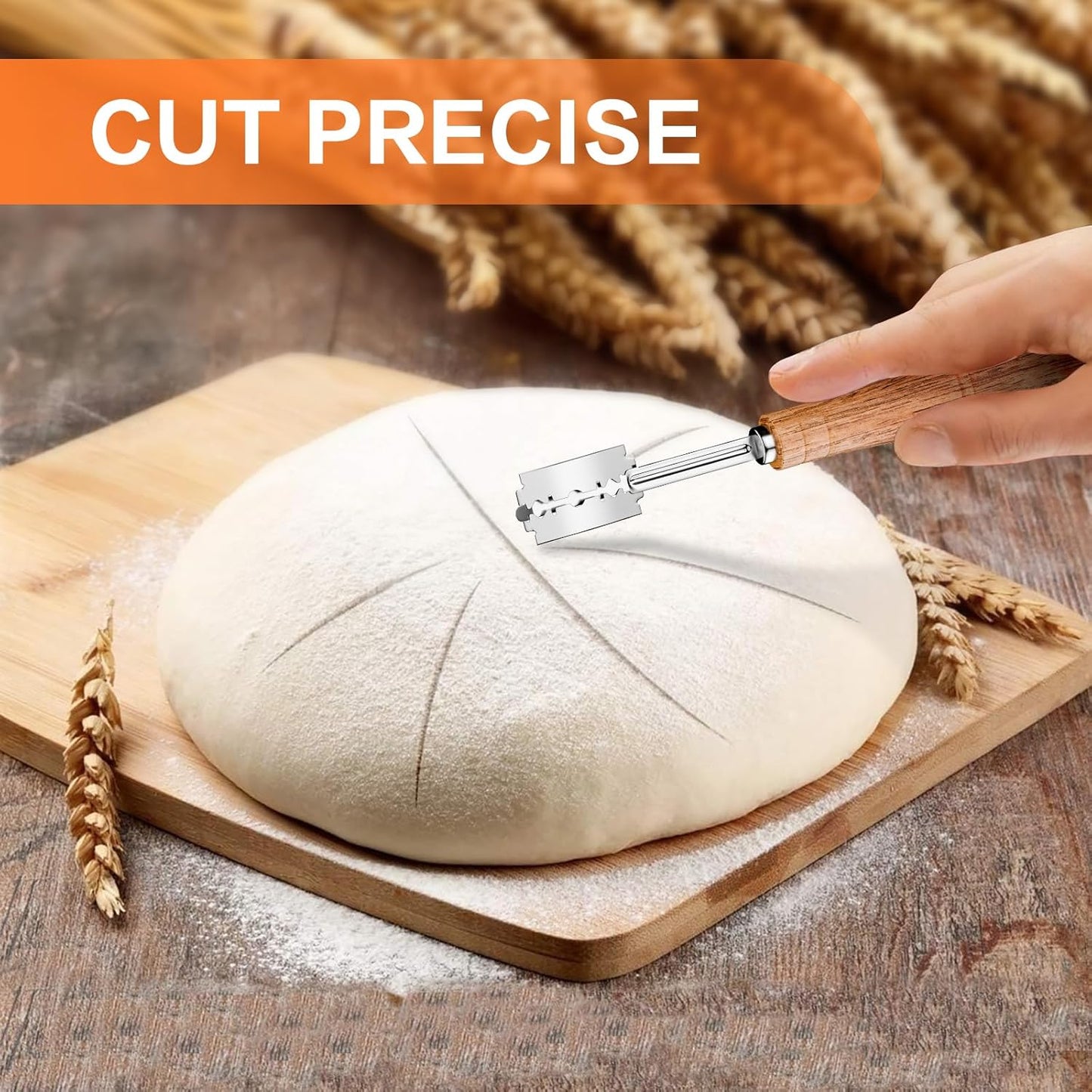 Dluxe Ave. Biscuit Cutter Dough Scraper/ Stainless Steel Set (5Pcs)