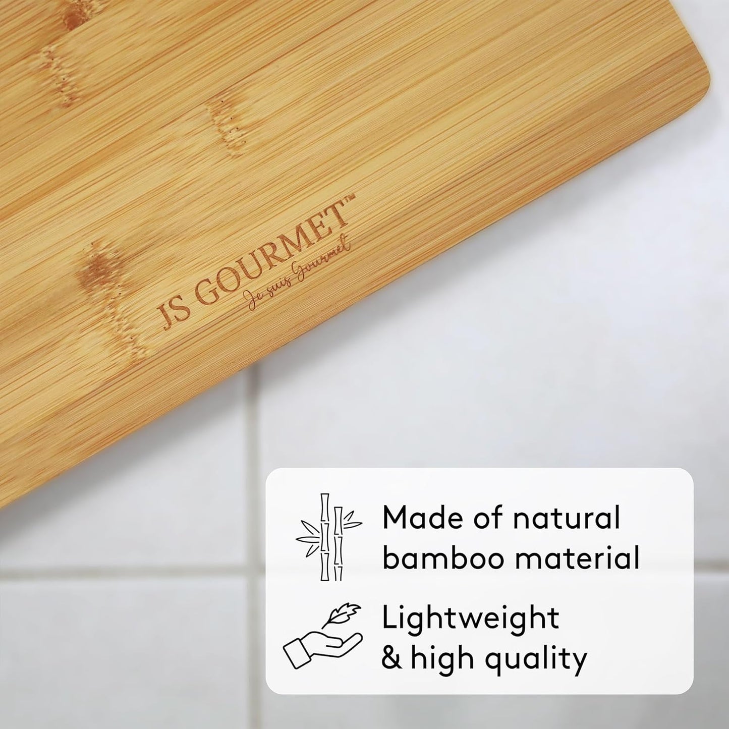 Dluxe Ave. JS Gourmet Wooden Bamboo Bathroom Body Weight Scale with Digital LCD Display