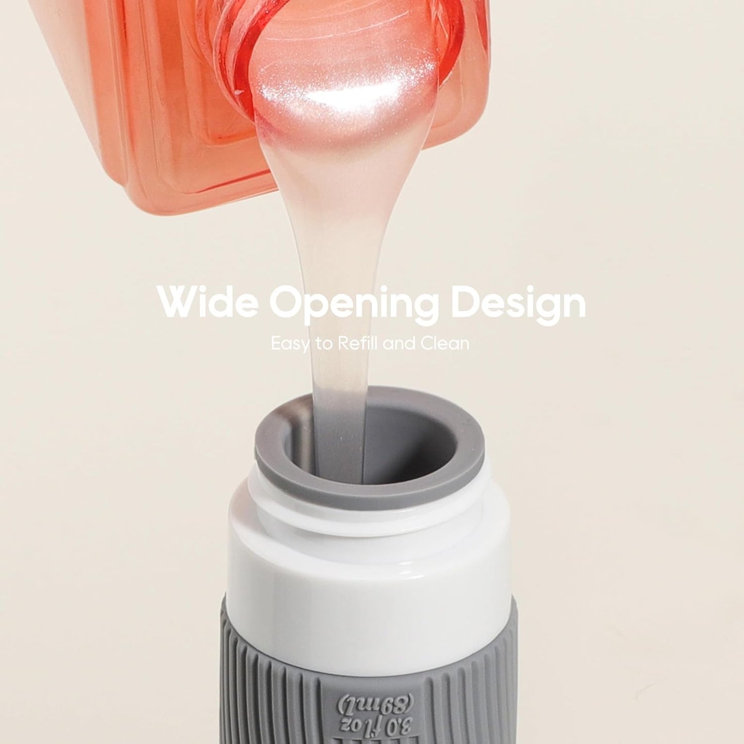 Dluxe Ave. Silicone Travel Bottles for Toiletries/ TSA Approved/ 3oz Leakproof/ BPA Free Refillable / Black White & Grey
