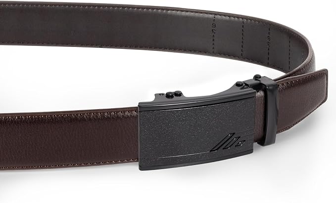 Dluxe Ave.  Mens Leather Slide Belts/  2 Packs/ Adjustable