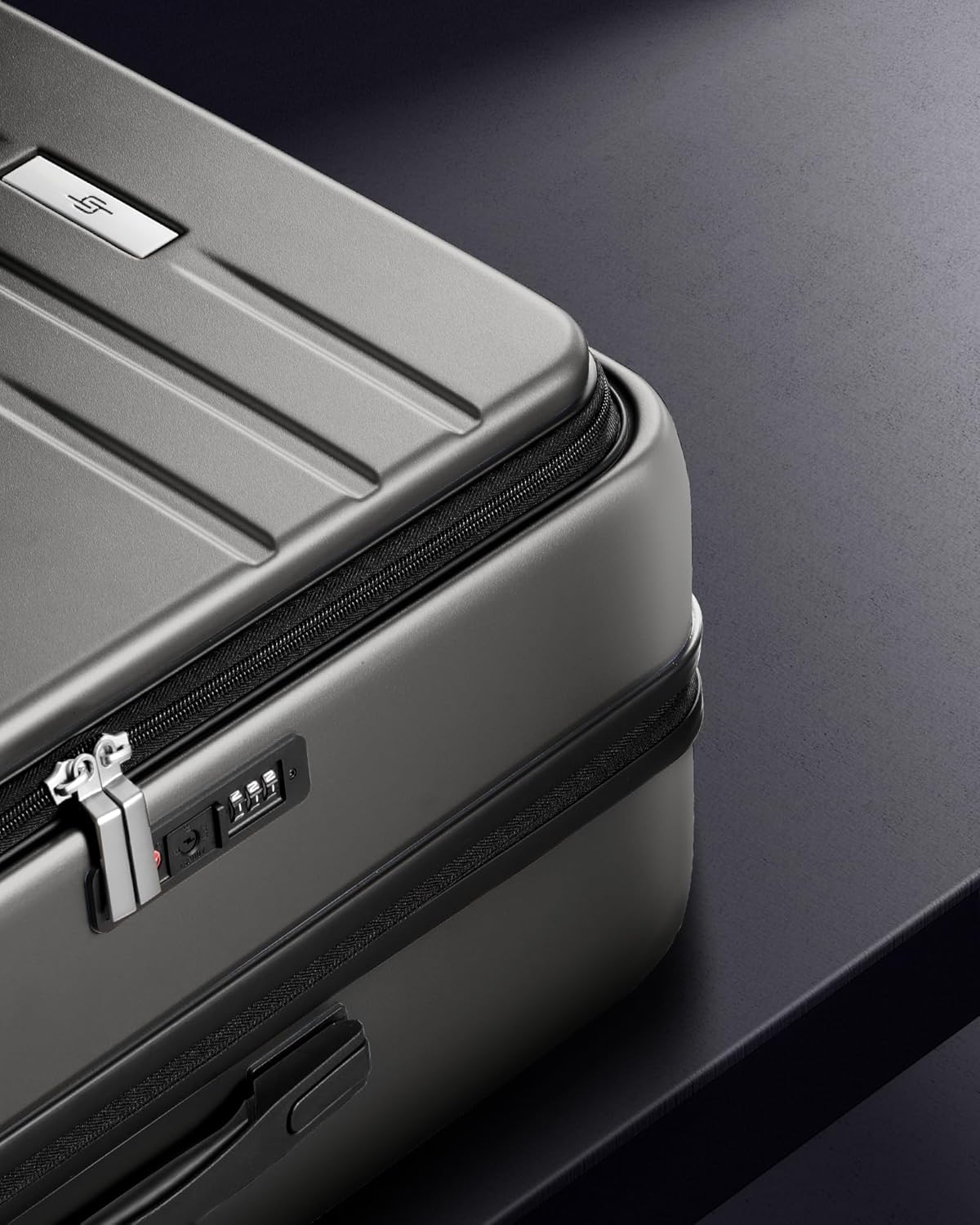 Dluxe Ave. 2 piece luggage sets/ PC Hard Shell/Spinner Wheels/ TSA Lock/ ( Grey)20 24 inch