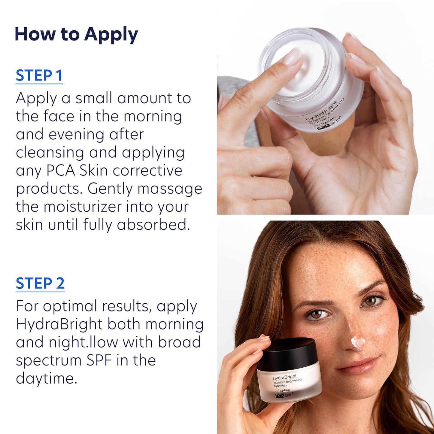 Dluxe Ave. PCA SKIN HydraBright Moisturizer - Facial Skin Care Products Hydrating Brightening Cream with Squalane Niacinamide - 1.69 oz Jar