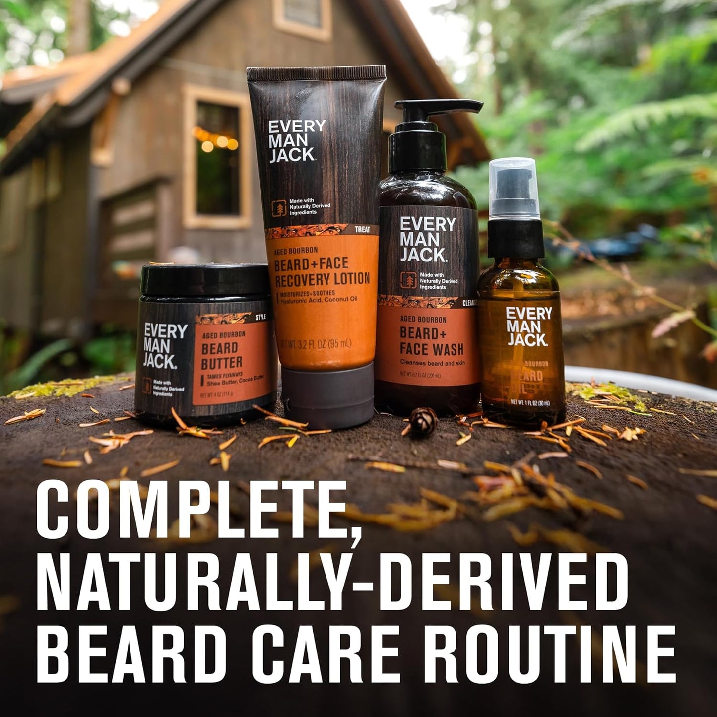 Dluxe Ave. Mens Aged Bourbon Beard Set/Grooming Essentials