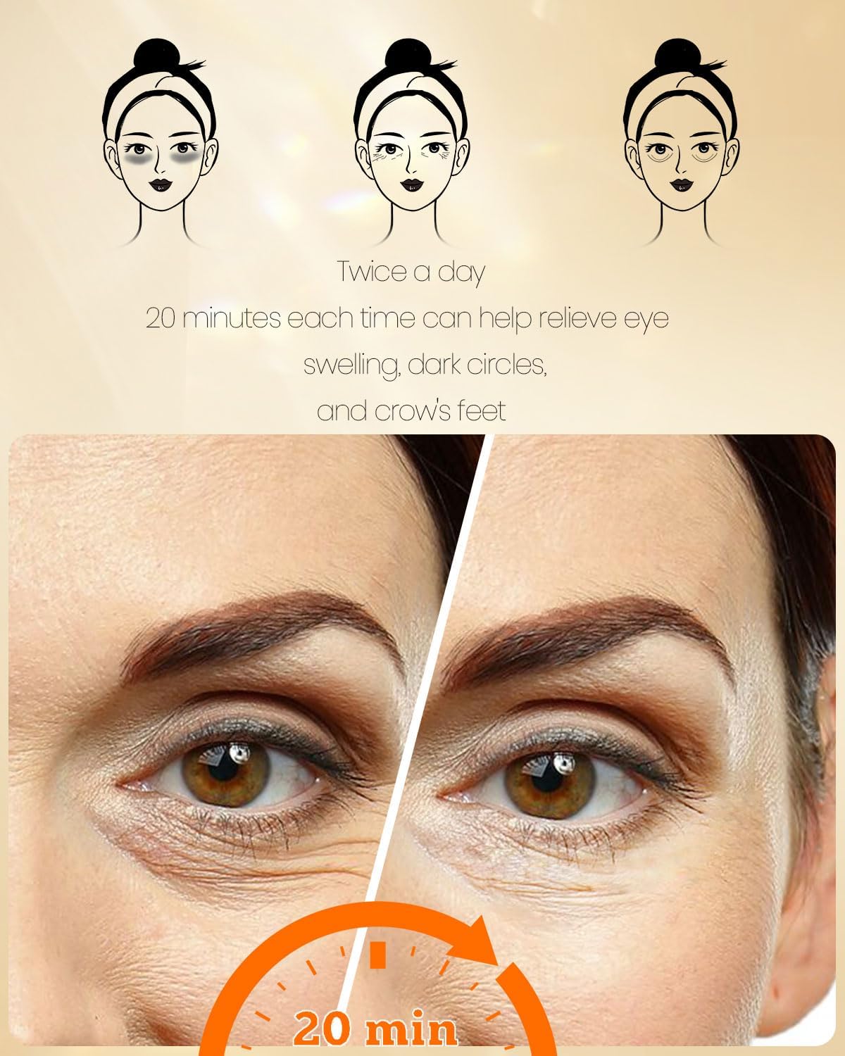 Dluxe Ave. 120 Pcs 24K Gold Eye Patches/ Collagen Under Eye Mask