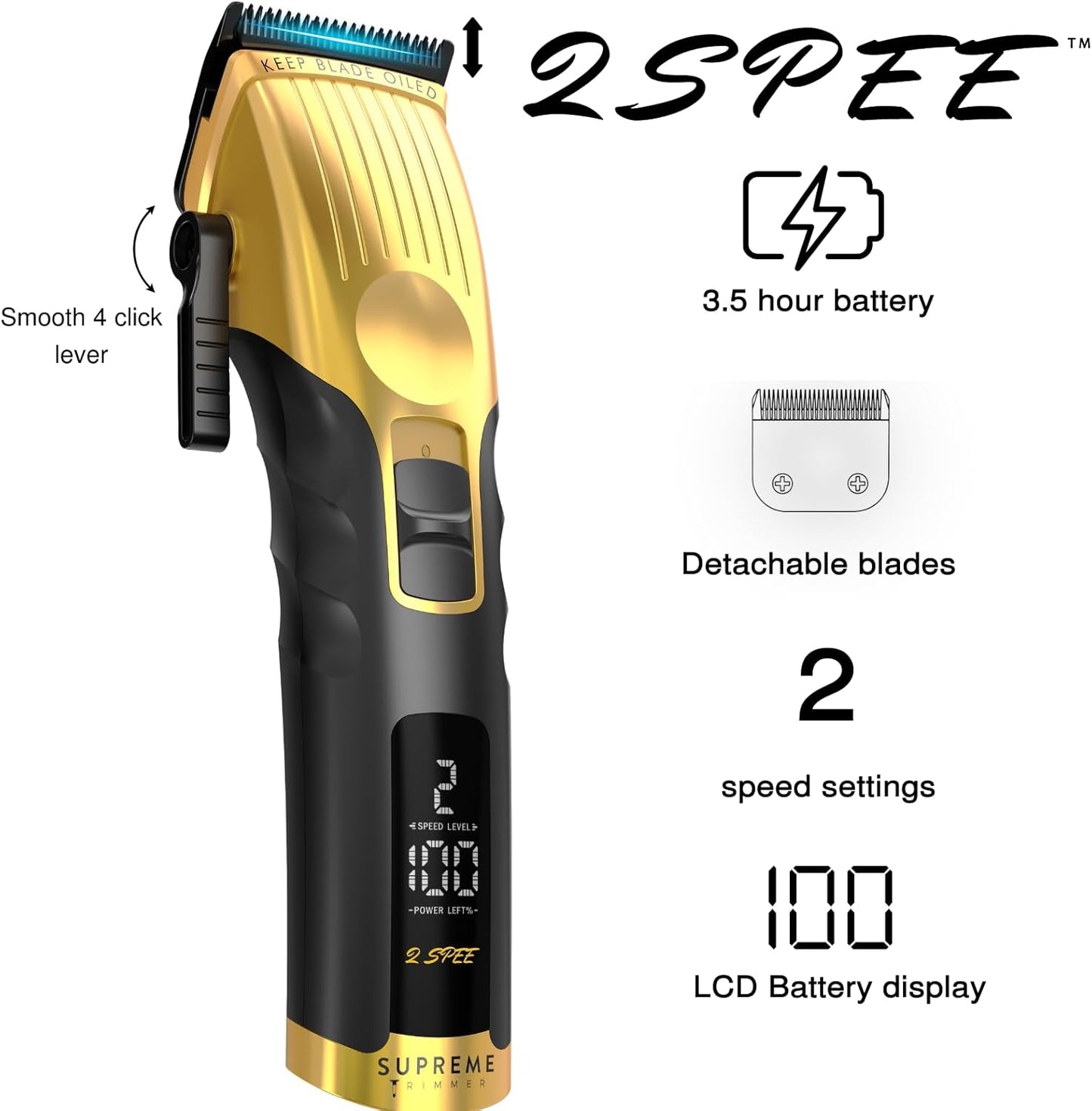 Dluxe Ave. Supreme Trimmer/ 2 Speed/ Gold