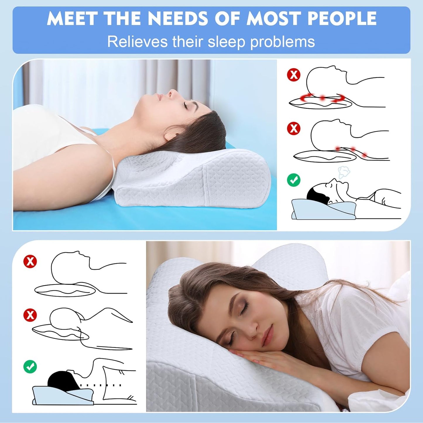Dluxe Ave. Neck Pillow Neck & Cervical Pillows for Neck Support