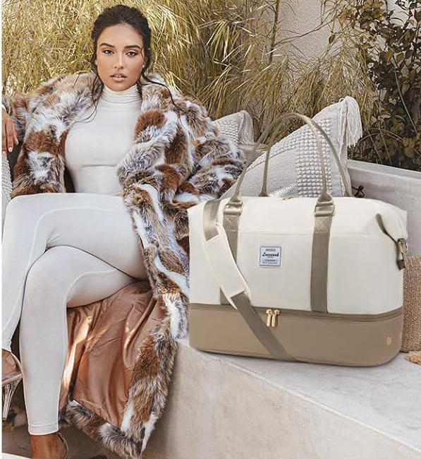 Dluxe Ave. Carry on Overnight Bag with Shoe Compartment/ Laptop Pocket/ Toiletry Bag