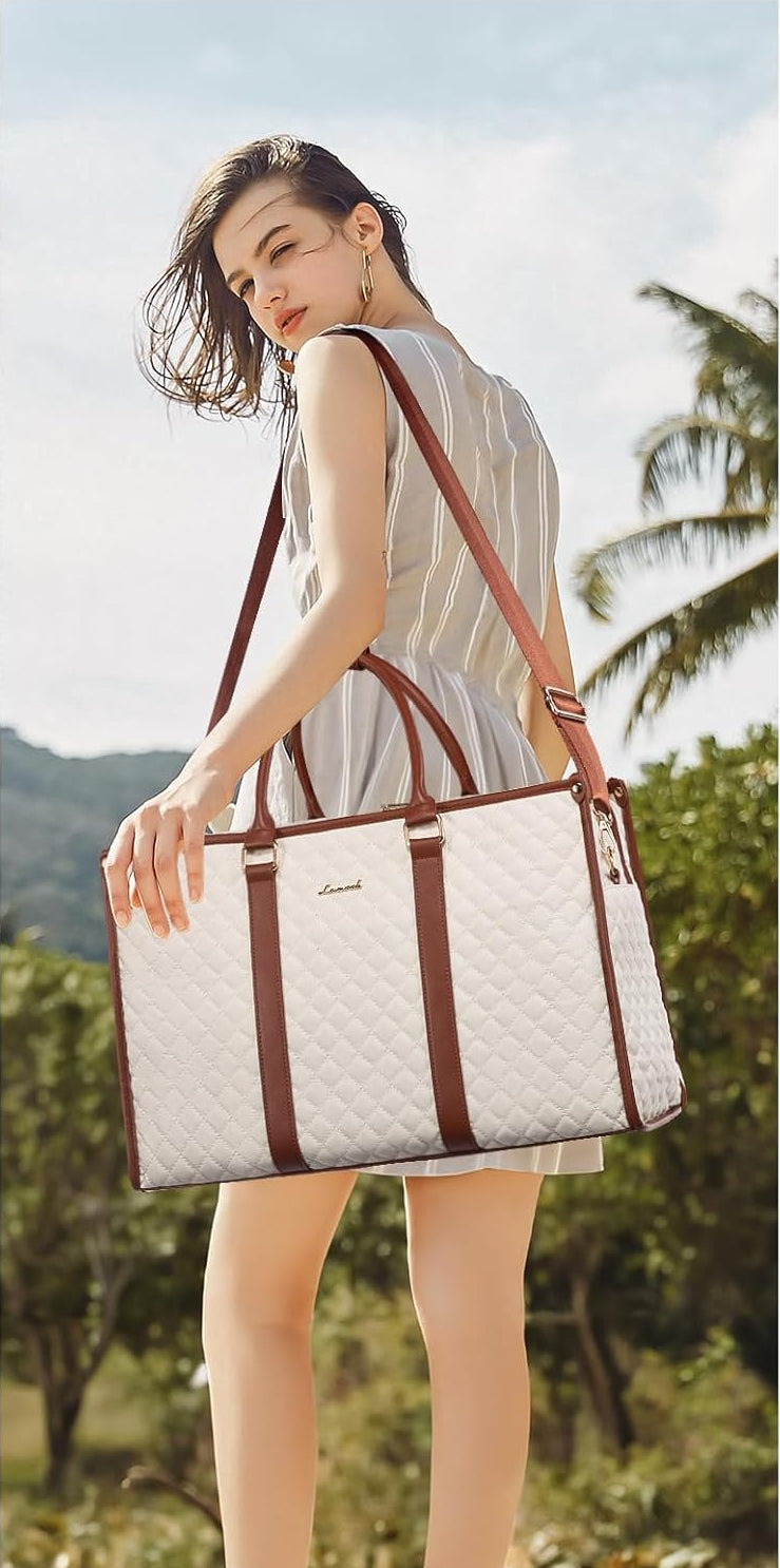 Dluxe Ave. Large Travel Duffle Bag/ with Wet Pocket Shoe Bag