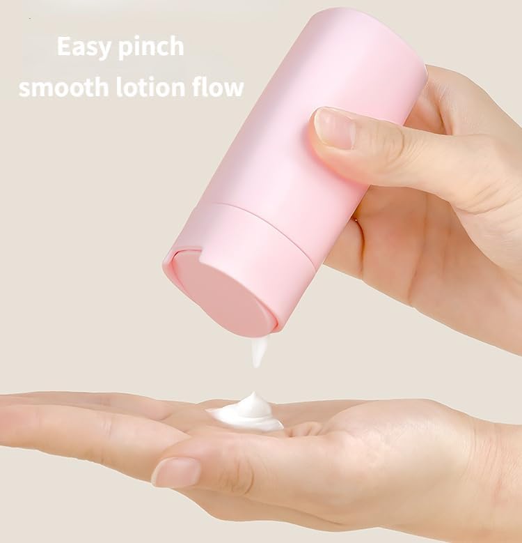 Dluxe Ave. 5Pcs Travel Bottles for Toiletries/ Leak Proof/ White
