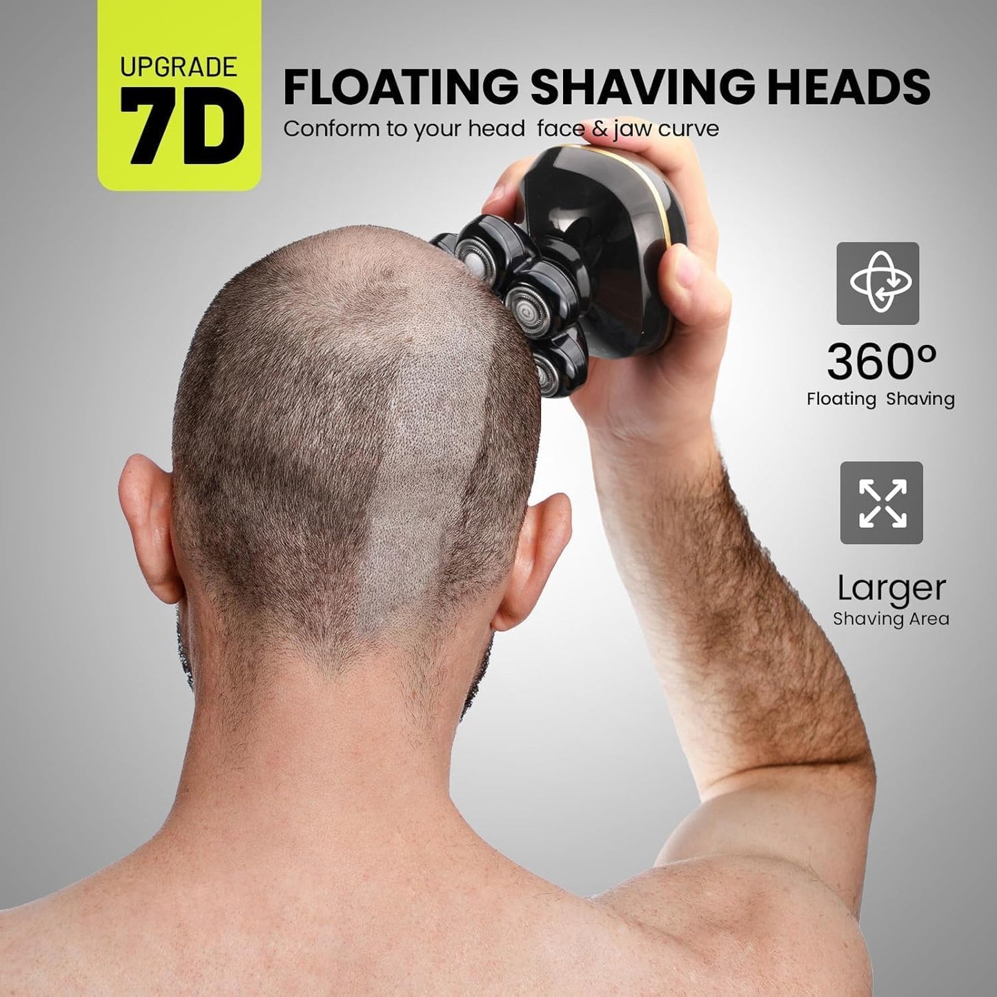 Dluxe Ave. 6-in-1 Electric Head Shavers/ Black