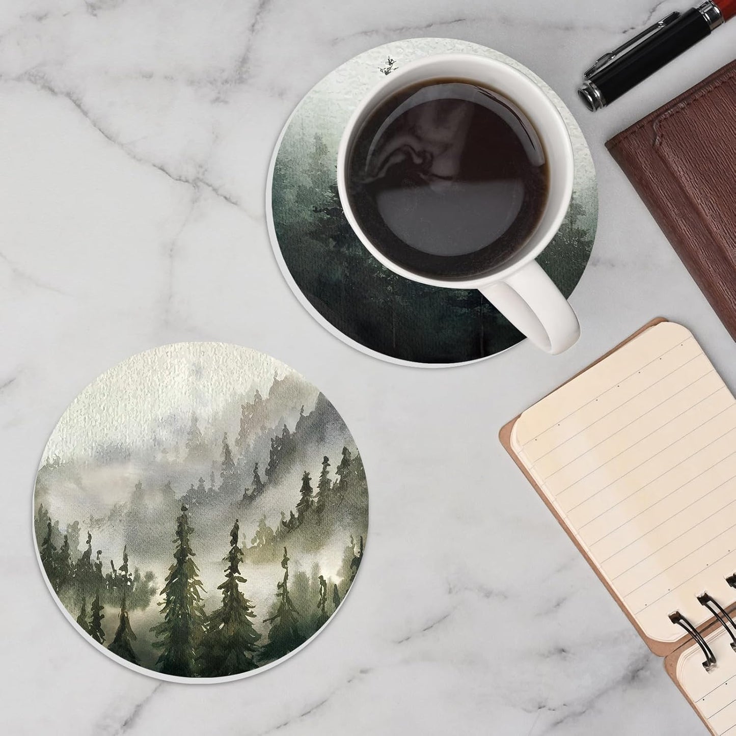 Dluxe Ave. Whaline 6Pcs Forest Coasters