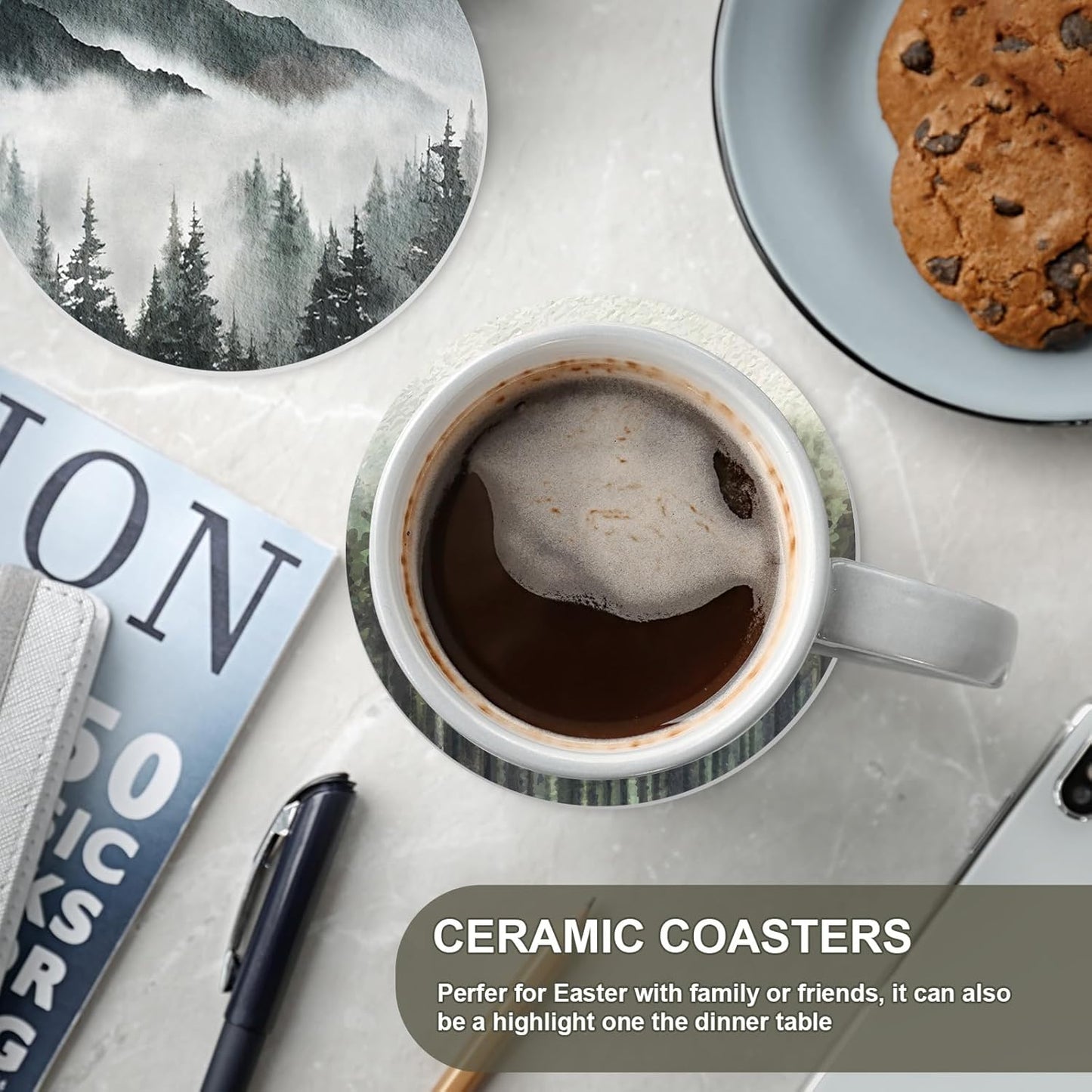 Dluxe Ave. Whaline 6Pcs Forest Coasters