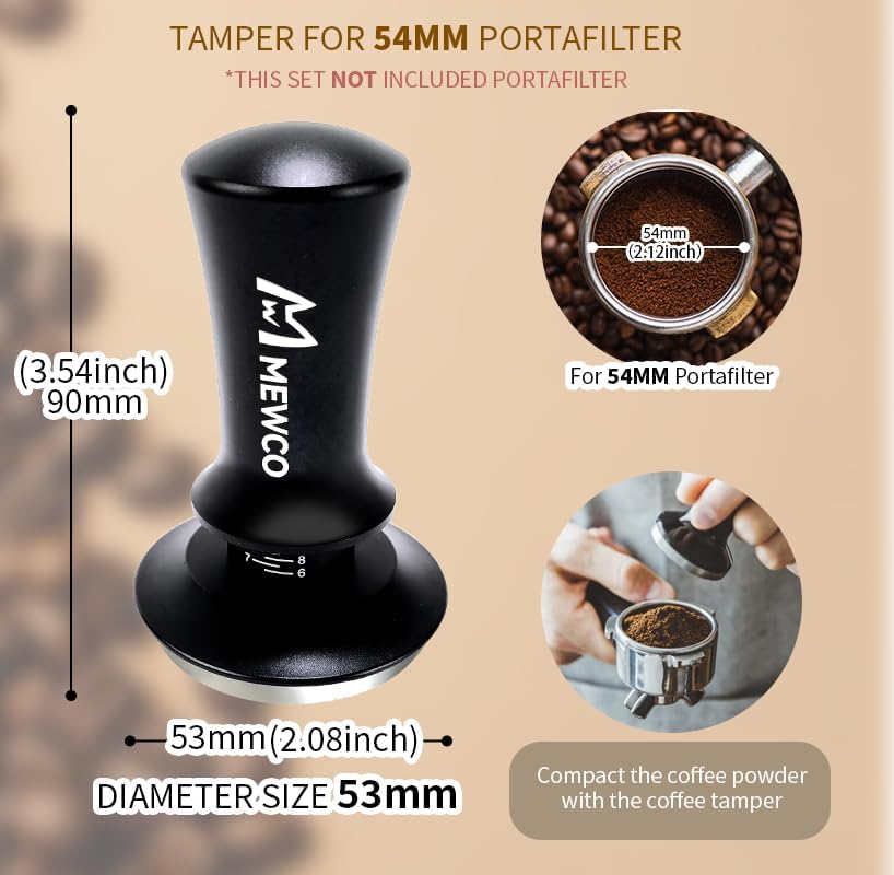 Dluxe Ave. 7 Pack Espresso Tamper Station&Coffee Distributor  (54 mm)