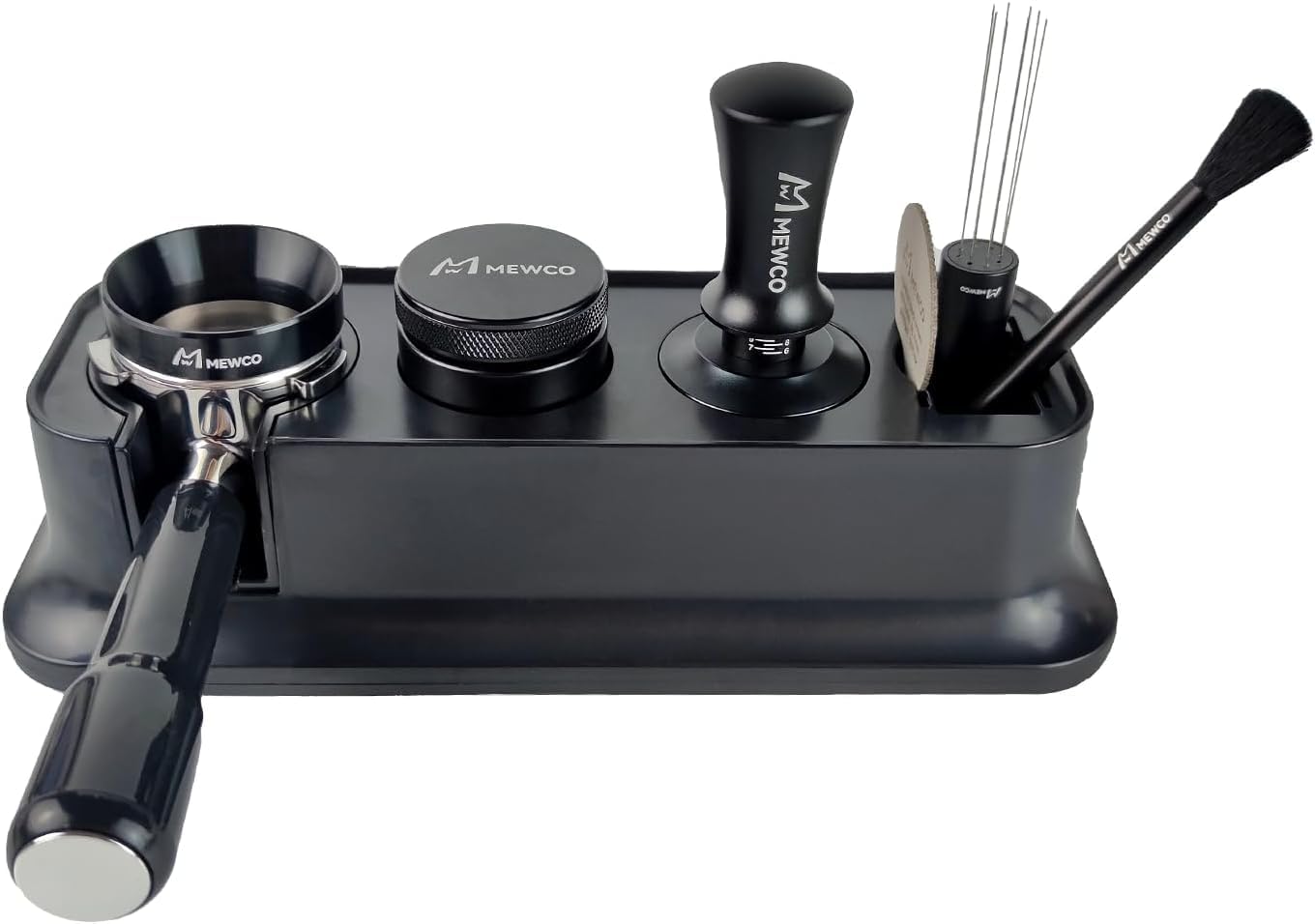 Dluxe Ave. 7 Pack Espresso Tamper Station&Coffee Distributor  (54 mm)