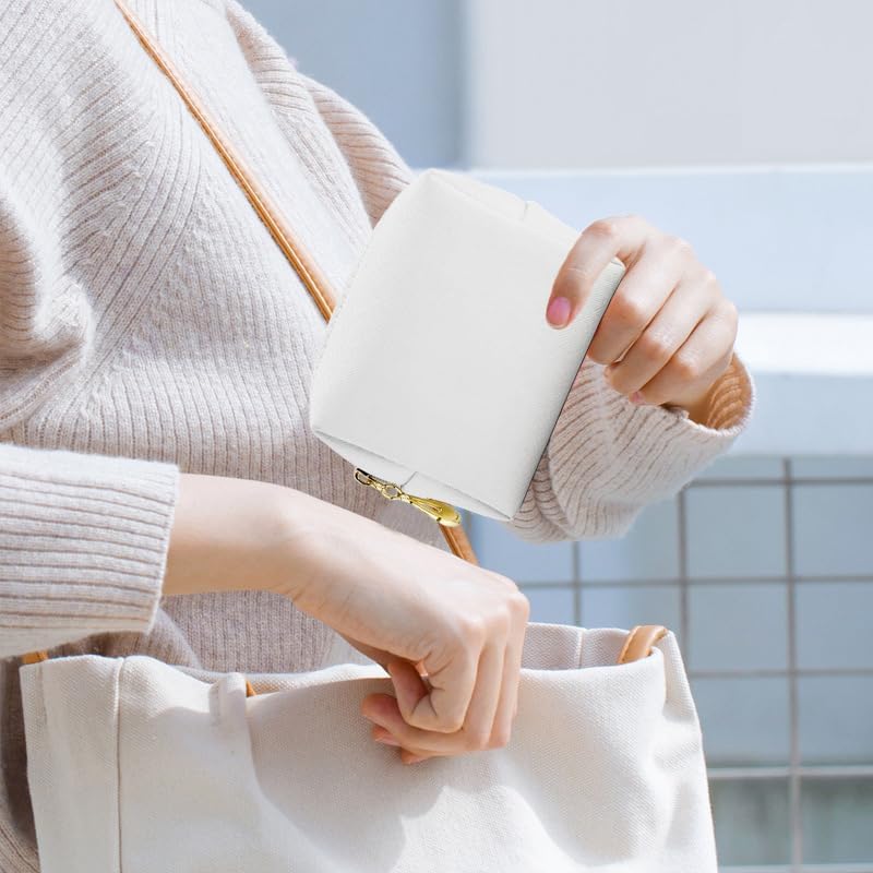 Dluxe. Ave. 3Pcs  Large Cosmetic Bag/ White
