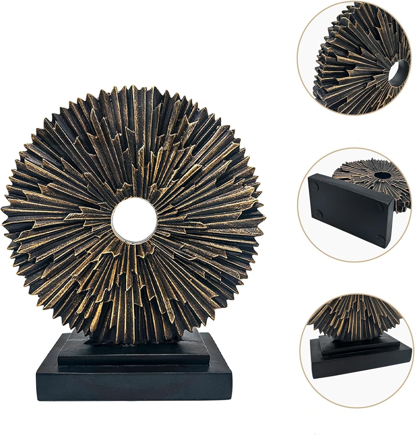 Dluxe Ave.  Black Abstract Statue Modern Decorative