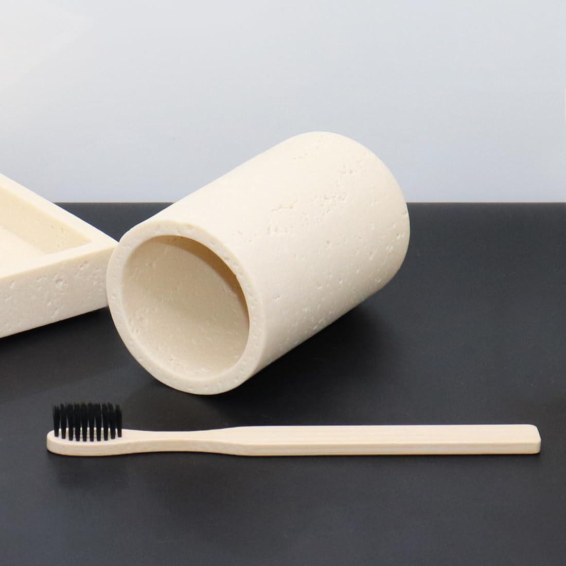 Dluxe Ave. MTYyxk Beige Bathroom Accessories Set 5 Pcs Bathroom Accessory Set