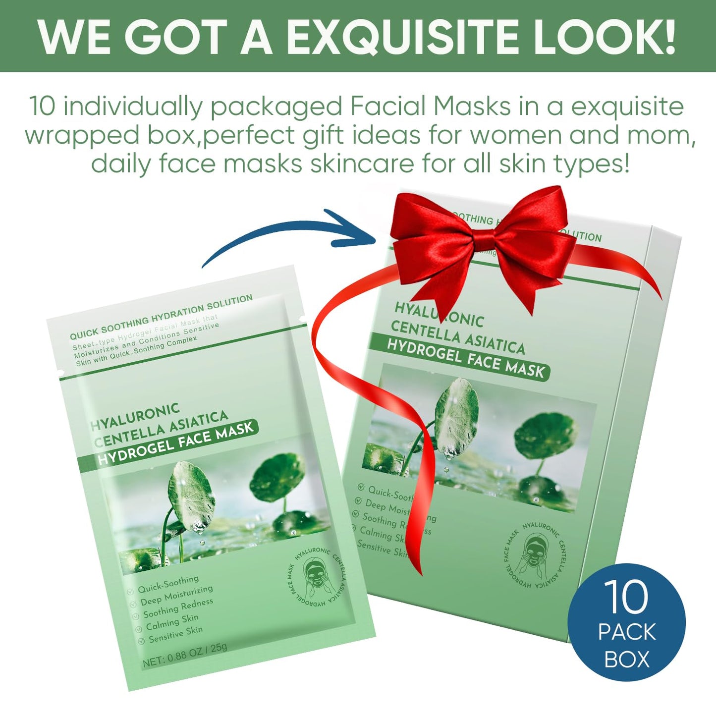 Dluxe Ave.  Centella Asiatica Calming Facial Masks