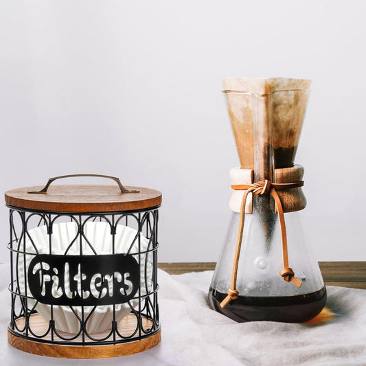 Dluxe Ave. Coffee Filter Holder with Lid / Large