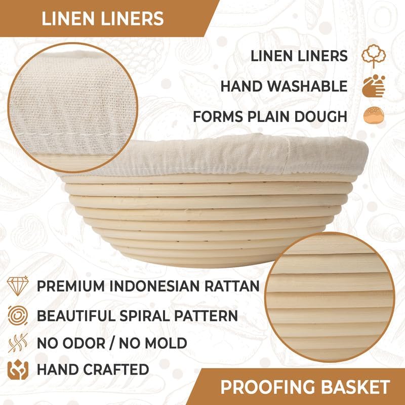 Dluxe Ave.  Complete Sourdough Kit with Bread Making Tools