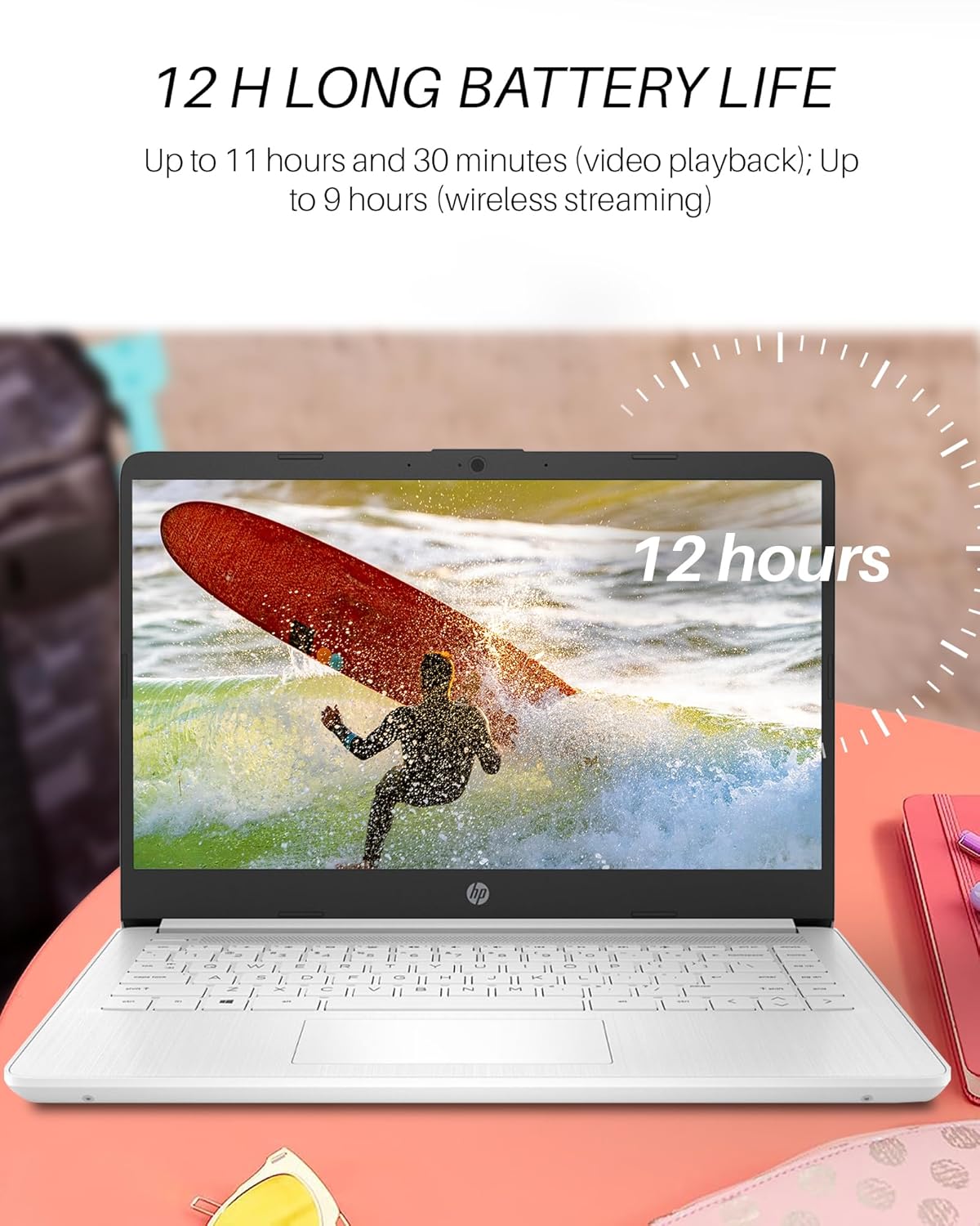 Dluxe Ave. HP 14 Laptop UltraLight Notebook 16GB RAM 320GB Storage(64GB eMMC+256GB MSD)