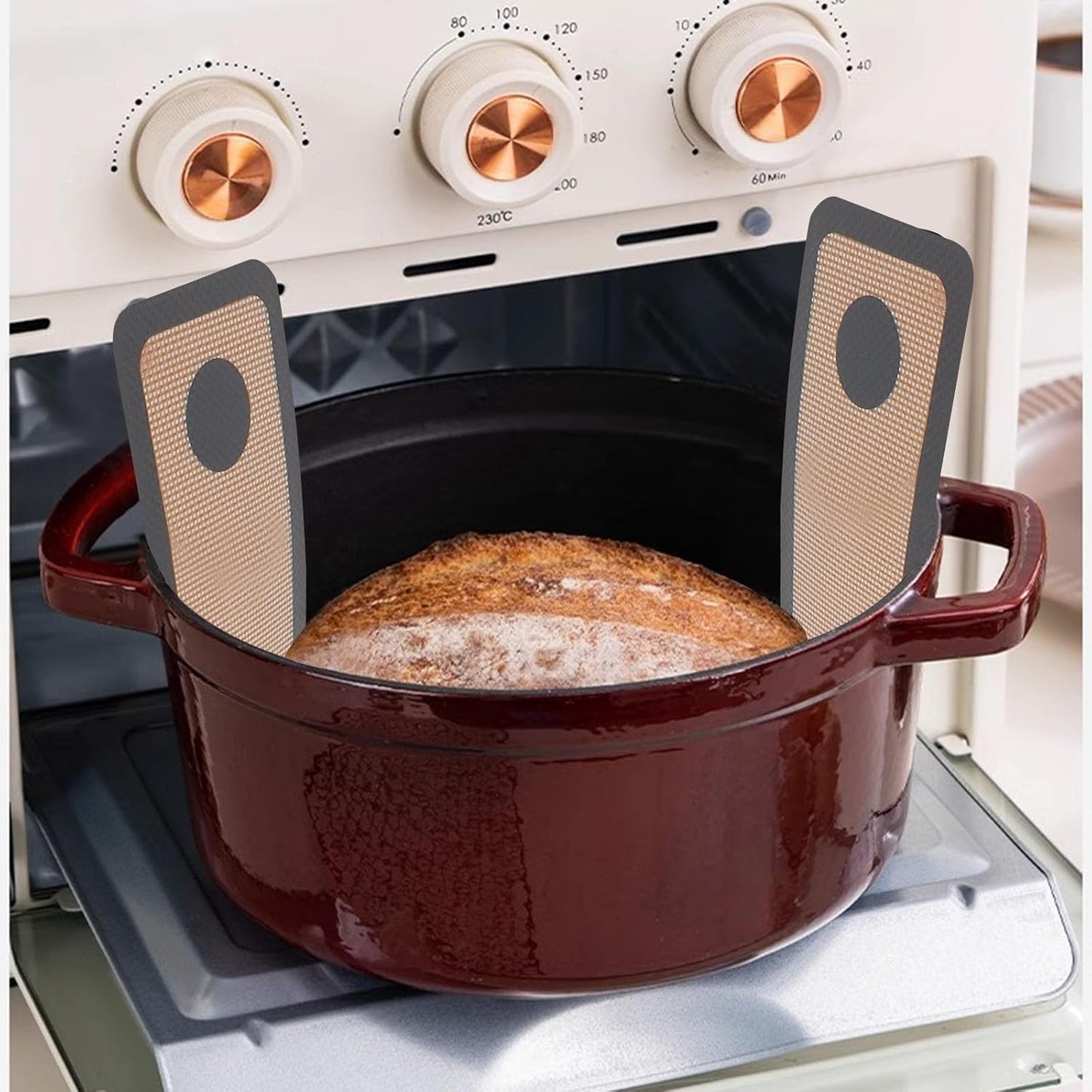 Dluxe Ave. Silicone Baking Mat Set 3 PCS/Bread Sling with Long Handles