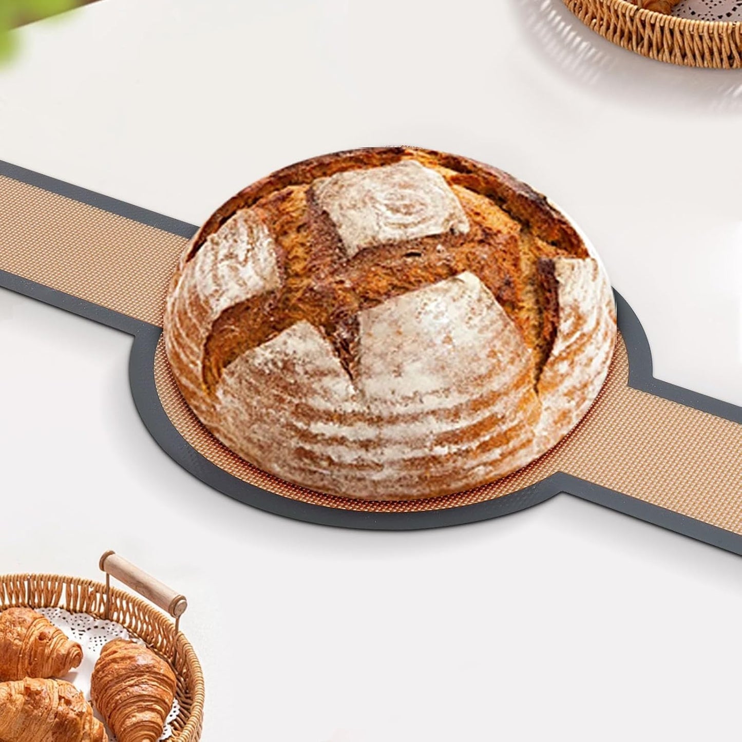 Dluxe Ave. Silicone Baking Mat Set 3 PCS/Bread Sling with Long Handles