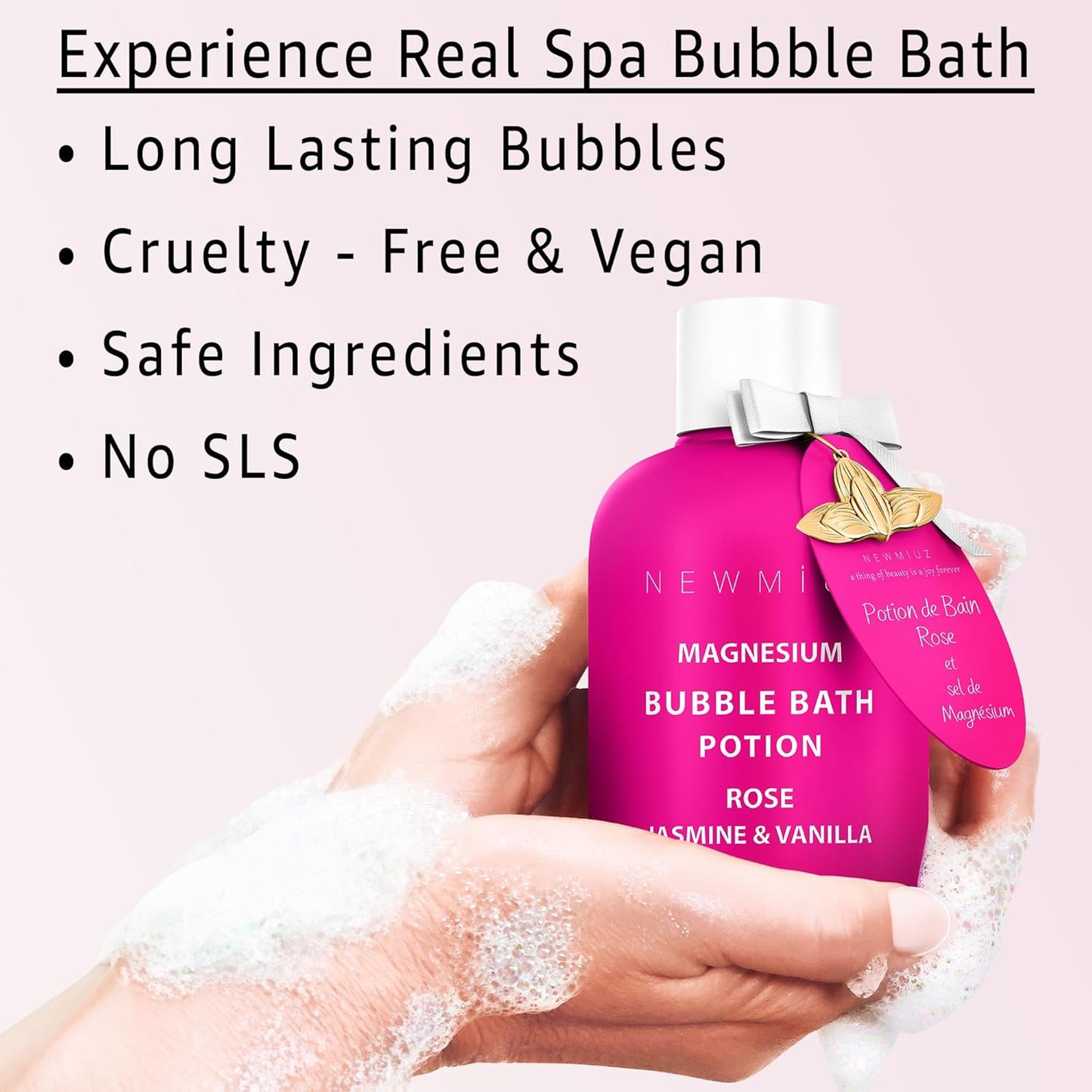 Dluxe Ave. Bubble Bath Rose/ Jasmine Vanilla