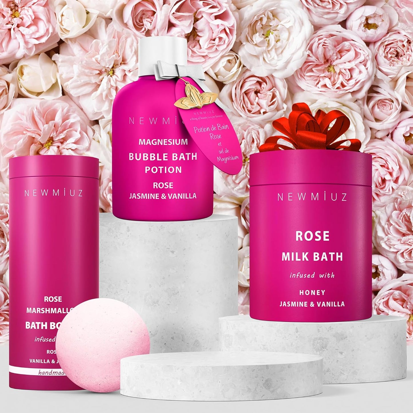 Dluxe Ave. Bubble Bath Rose/ Jasmine Vanilla