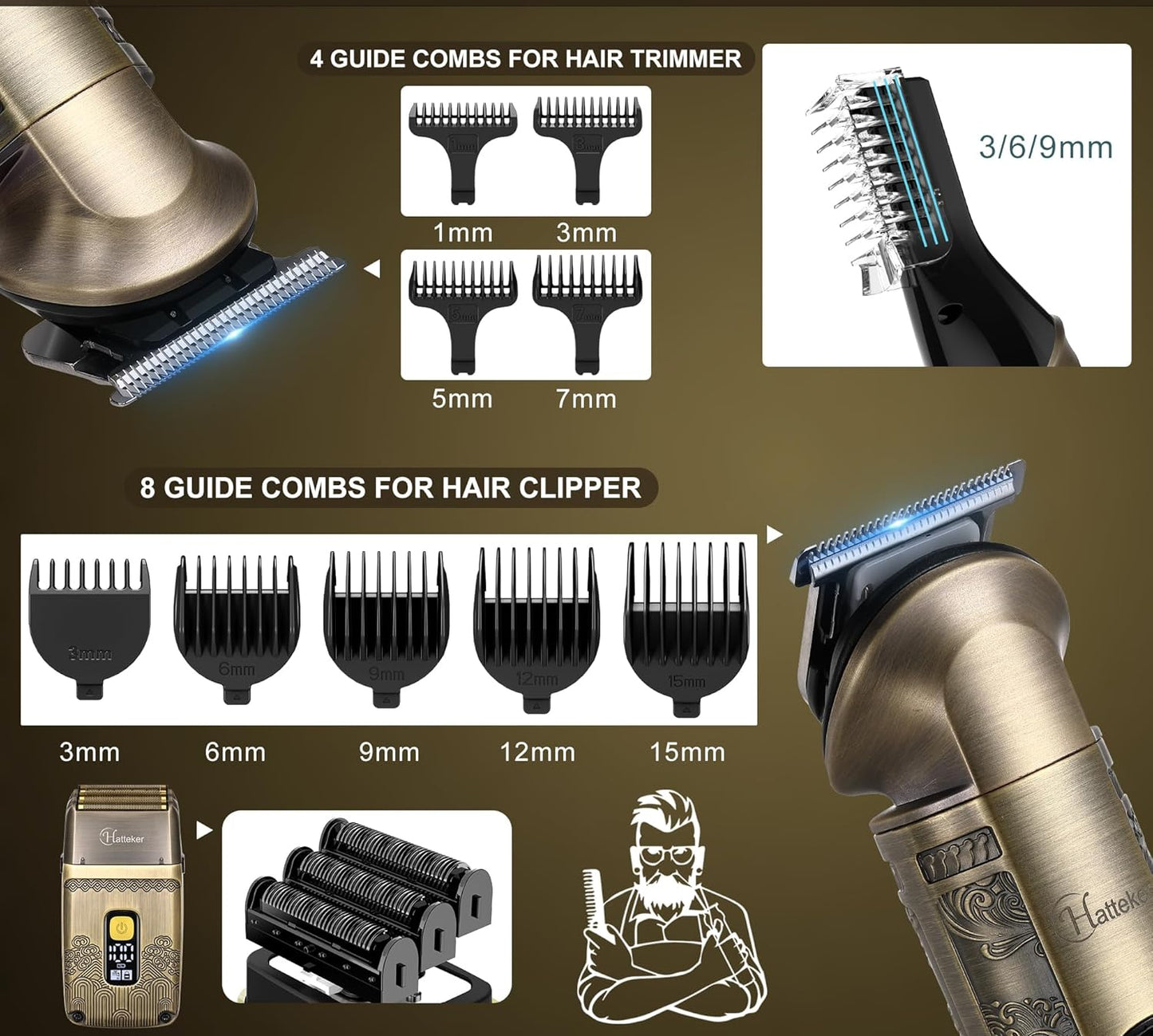 Dluxe Ave. Professional Hair Clipper/ Electric Razor