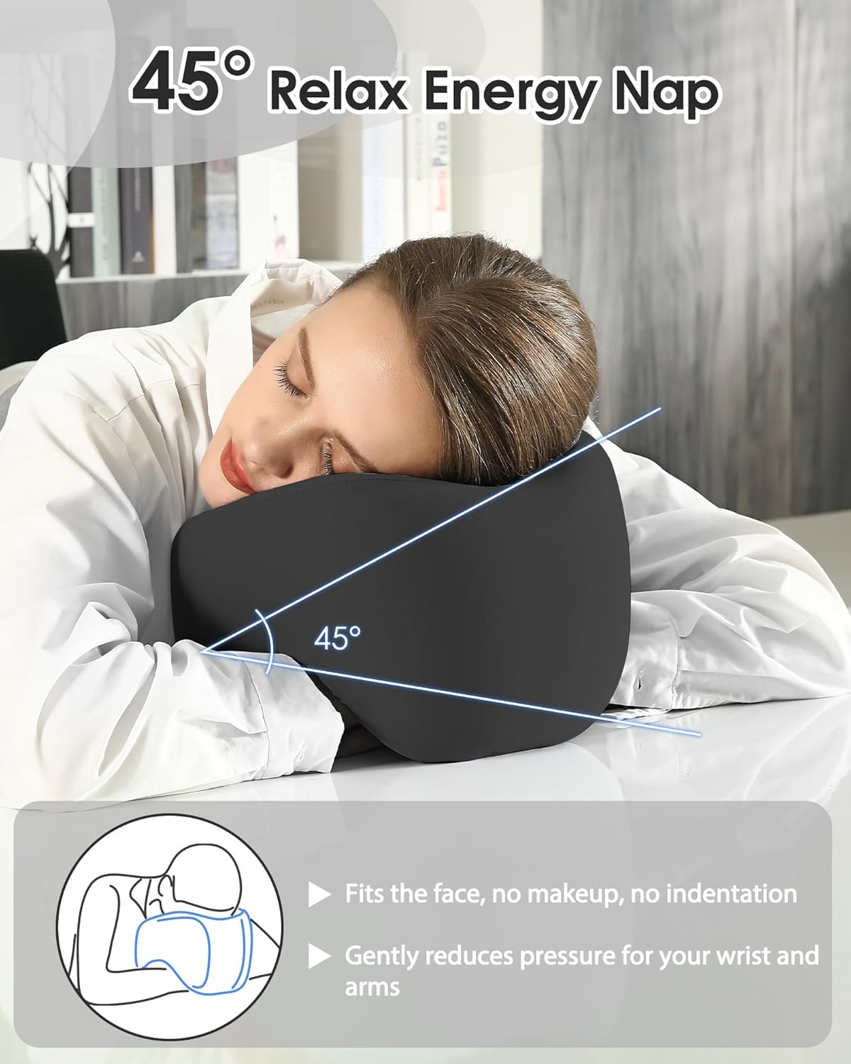 Dluxe Ave. Neck Pillow Airplane Memory Foam 2-in-1 Travel Pillow