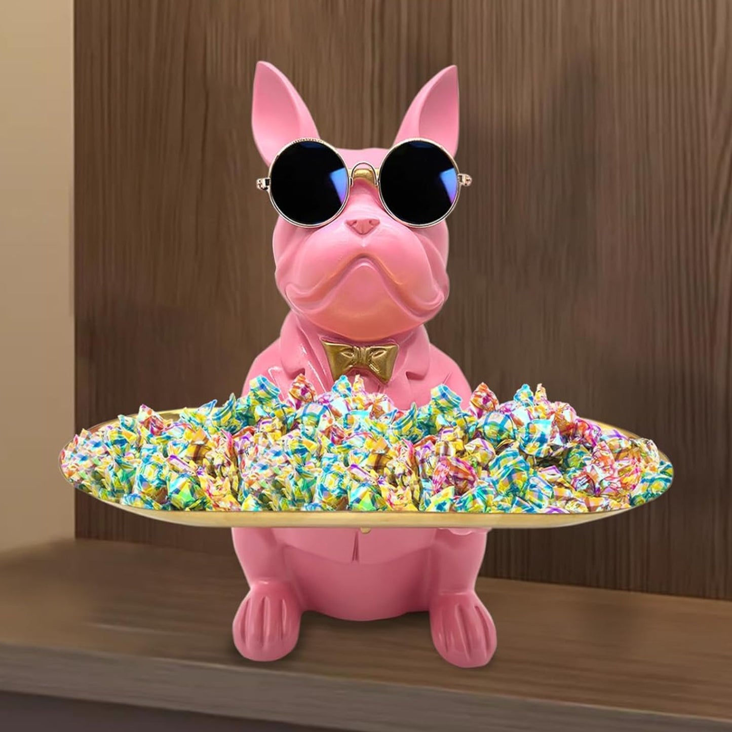 Dluxe Ave. Tray Statue/ Candy Dish/ Key Holder/ Pink
