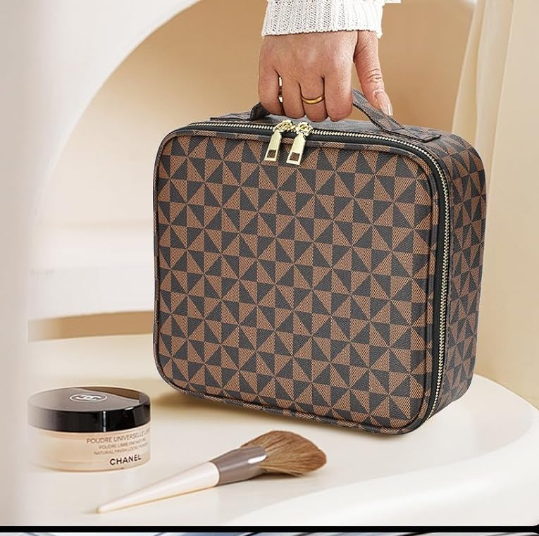 Dluxe Ave. Travel Makeup Storage Bag with Dividers